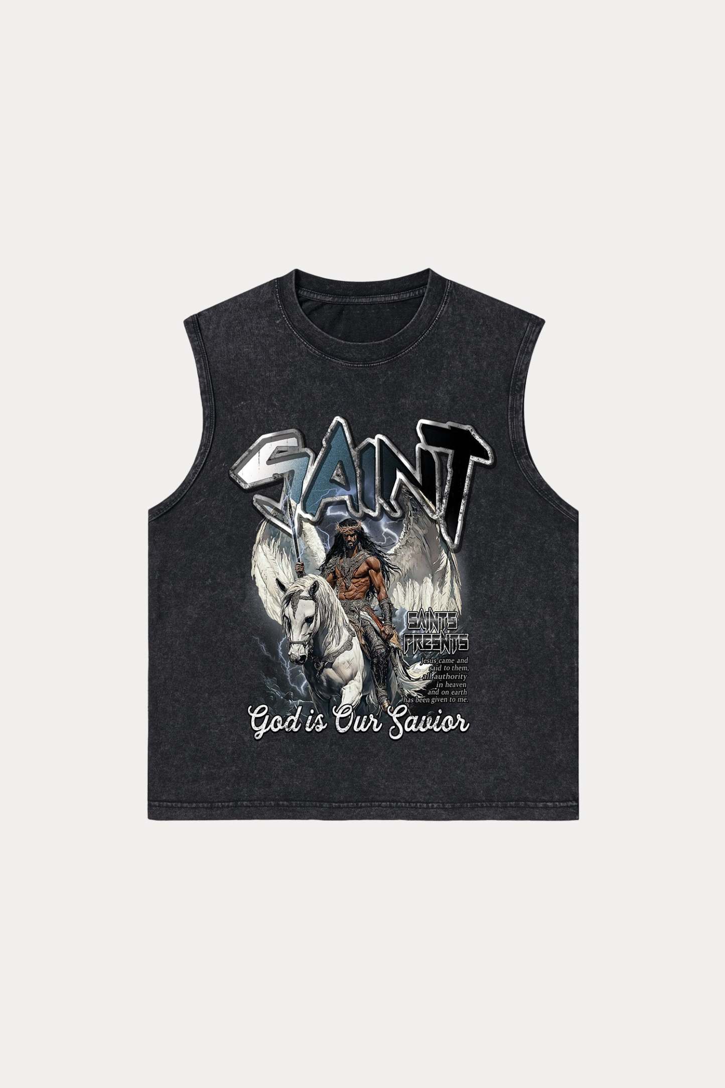 Evilnova Saint Washed Tank Top-Evilnova