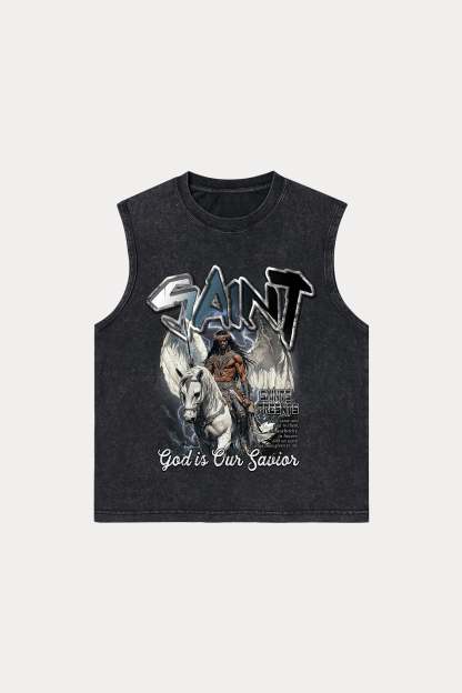 Evilnova Saint Washed Tank Top-Evilnova