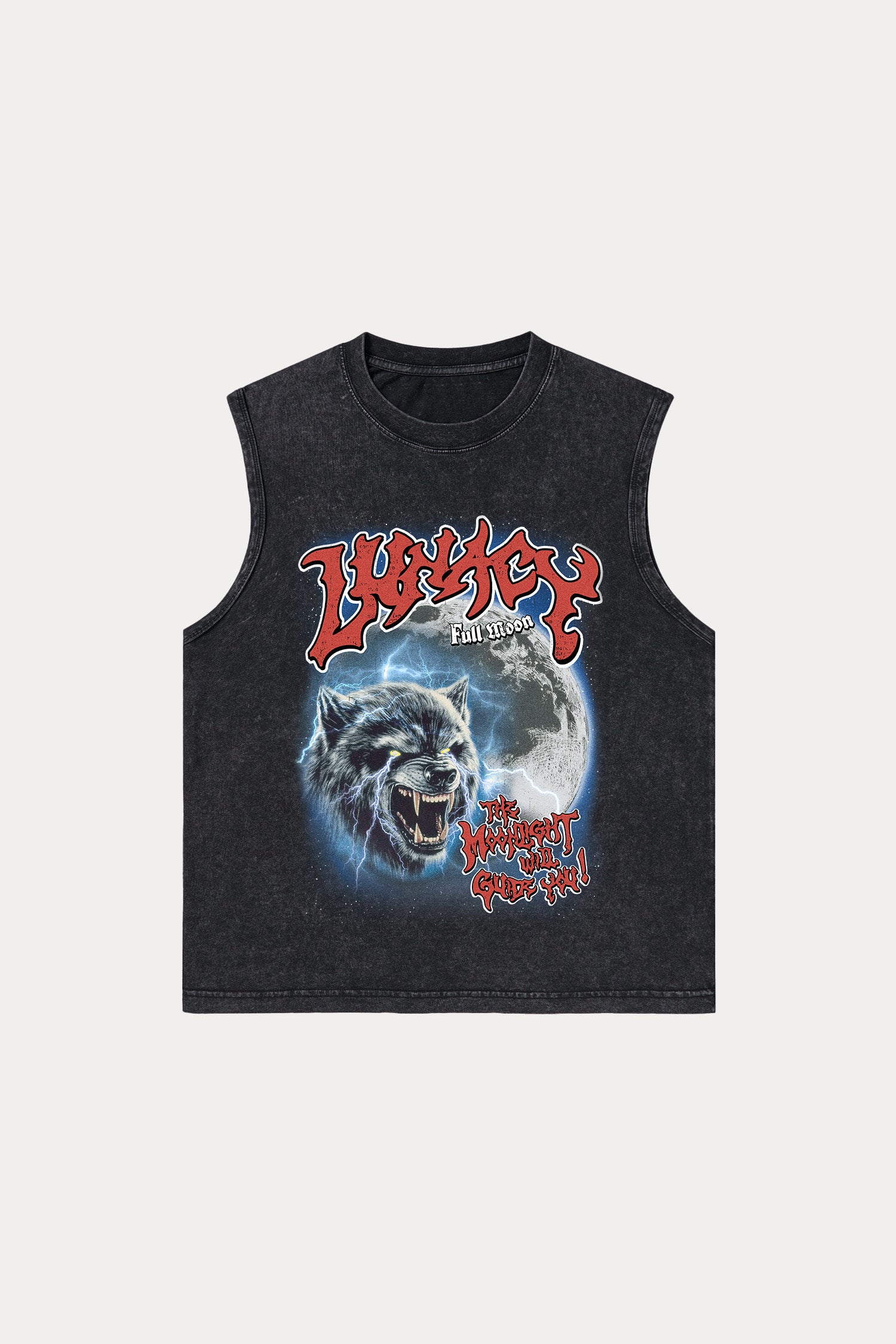 Evilnova Lunacy Washed Tank Top-Evilnova