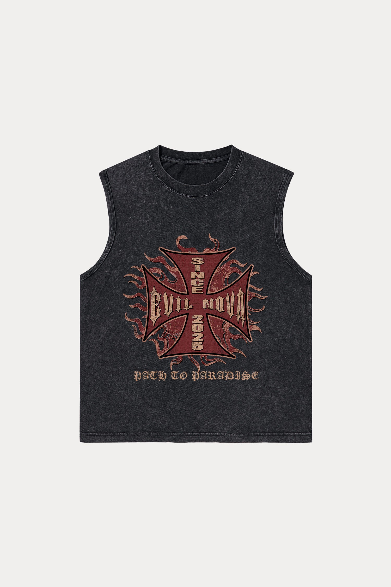 Evilnova World Tour Washed Tank Top-Evilnova