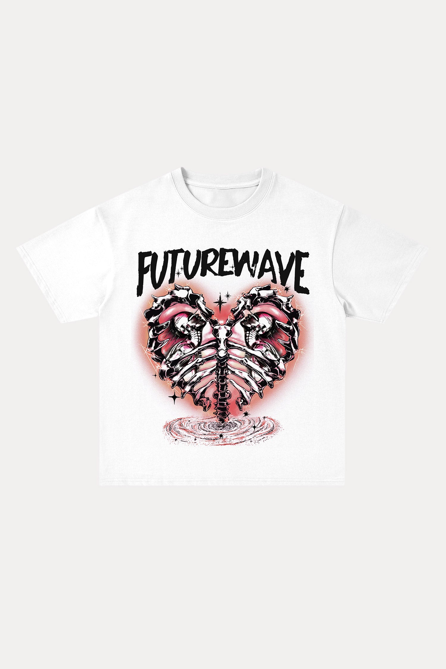 Evilnova Futurewave Cotton Oversize T-Shirt-Evilnova