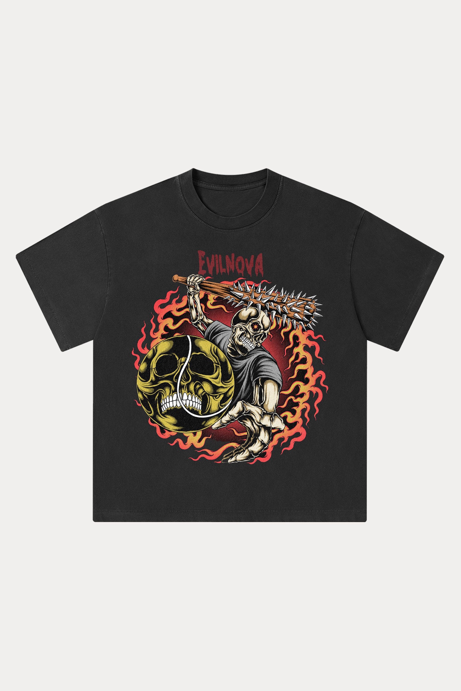 Evilnova Rivalry Washed Streetwear T-Shirt-Evilnova