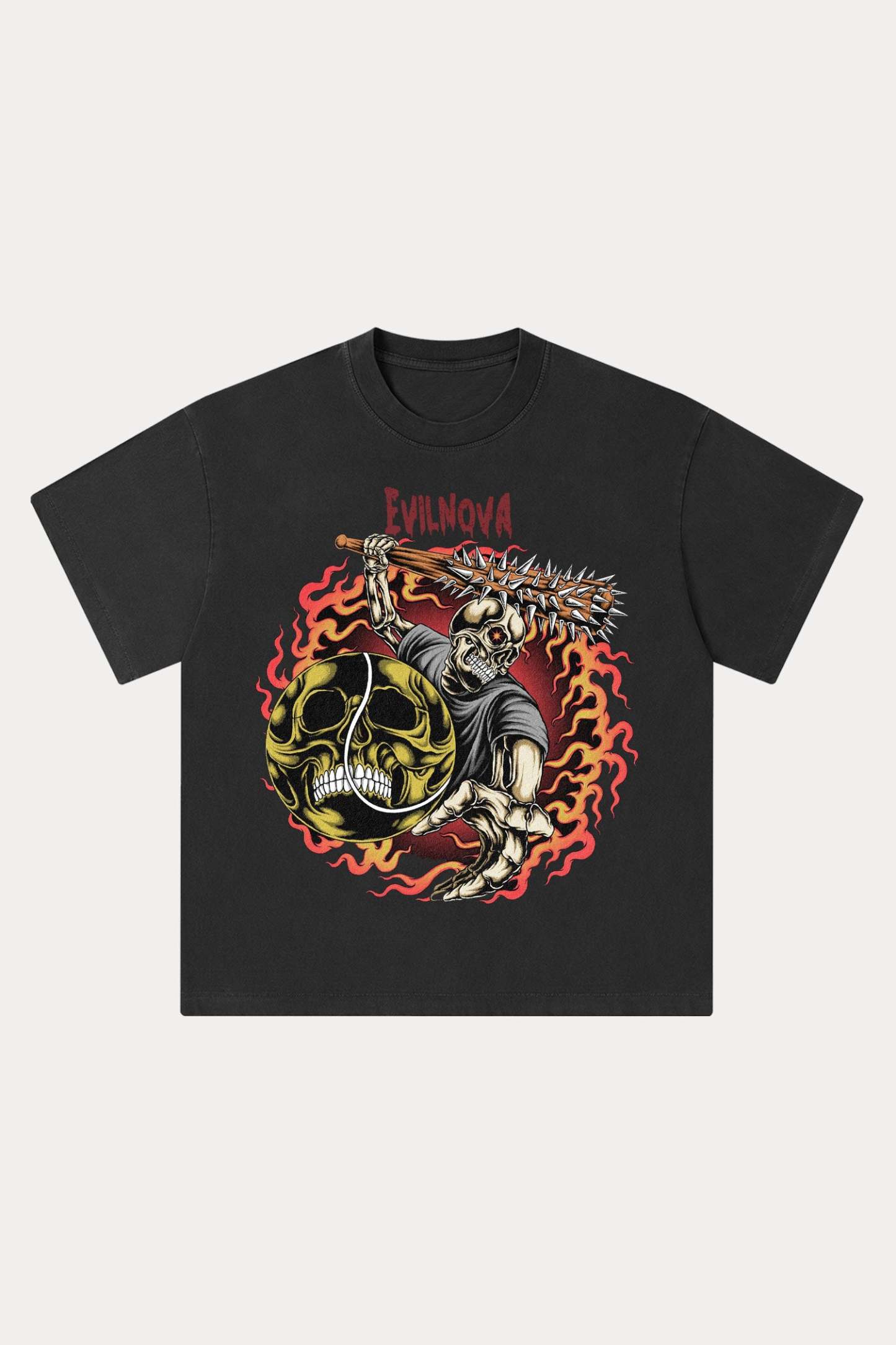 Evilnova Rivalry Washed Streetwear T-Shirt-Evilnova