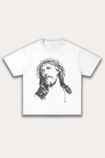 Evilnova Saved Me Cotton Oversize T-Shirt-Evilnova