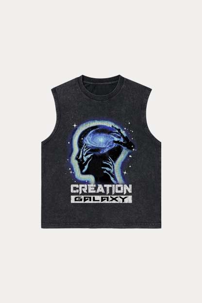 Evilnova Creation Washed Tank Top-Evilnova