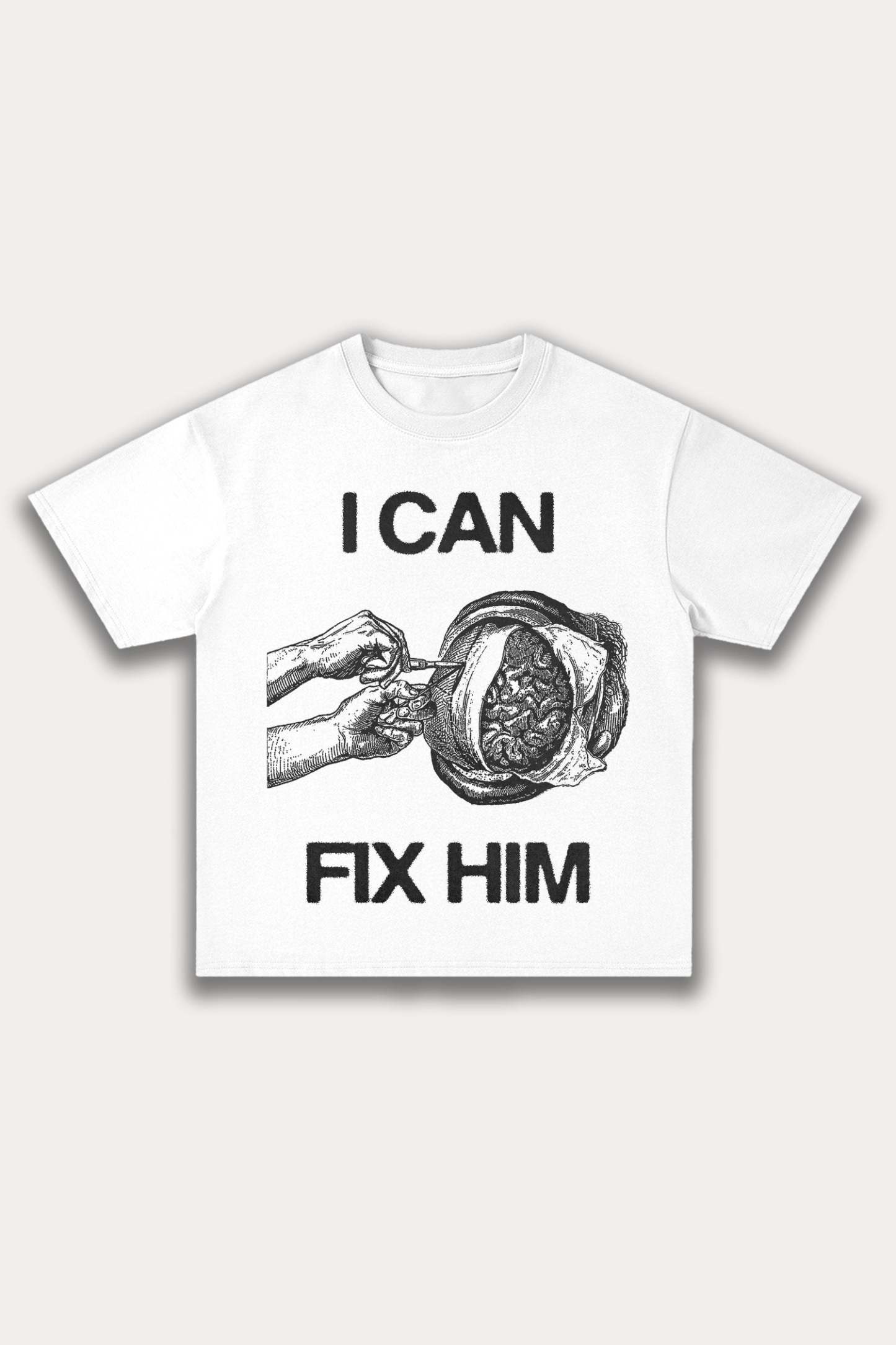 Evilnova Fix Him Cotton Oversize T-Shirt-Evilnova