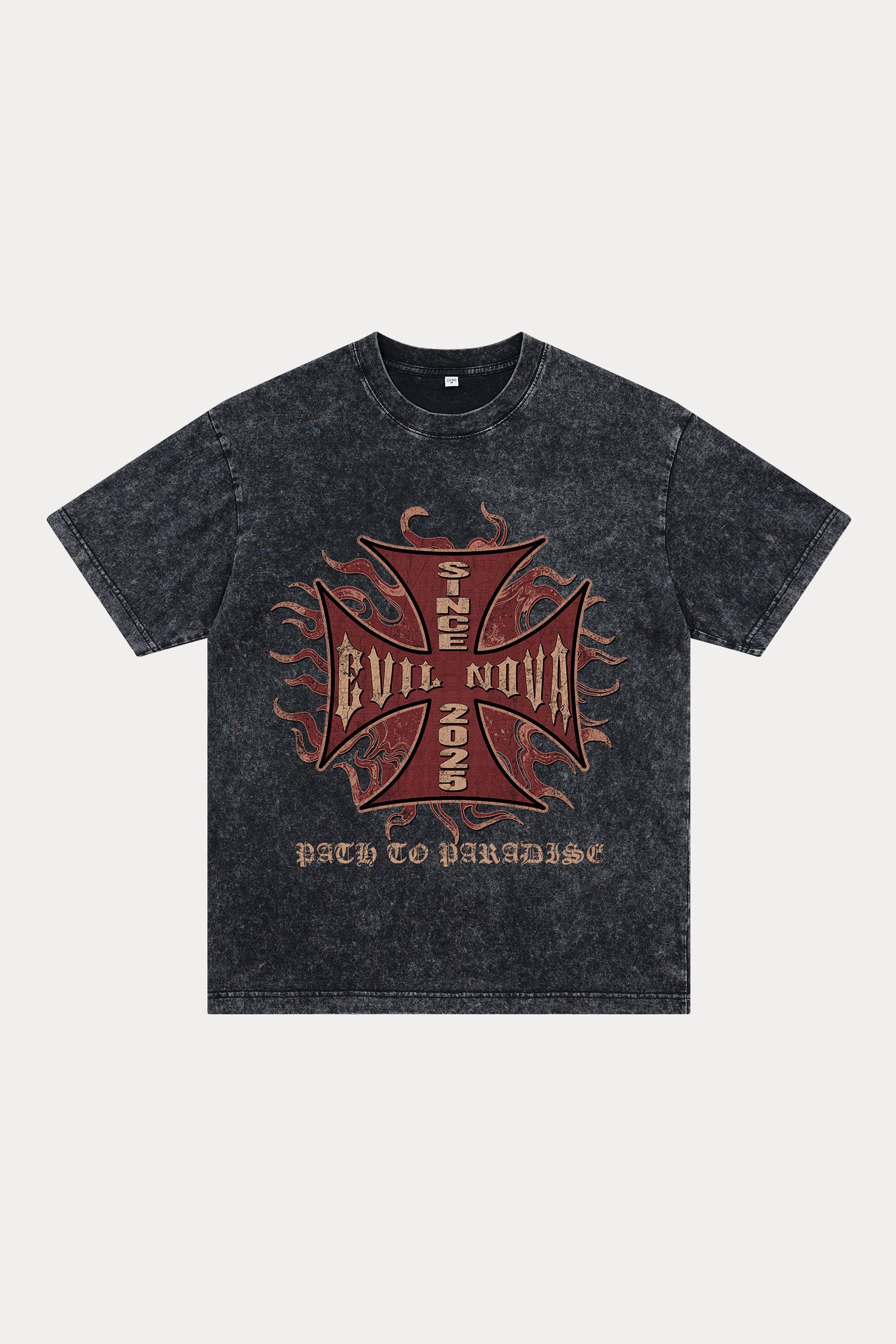Evilnova World Tour Washed Streetwear T-Shirt-Evilnova