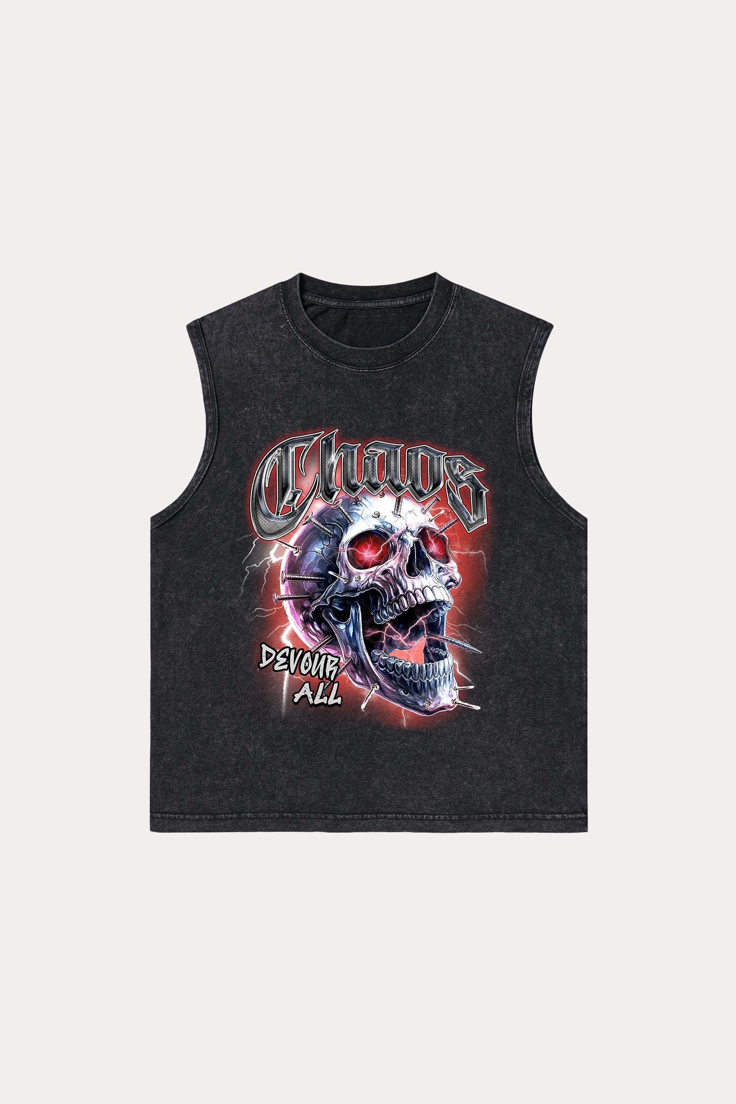 Evilnova Choas Washed Tank Top-Evilnova