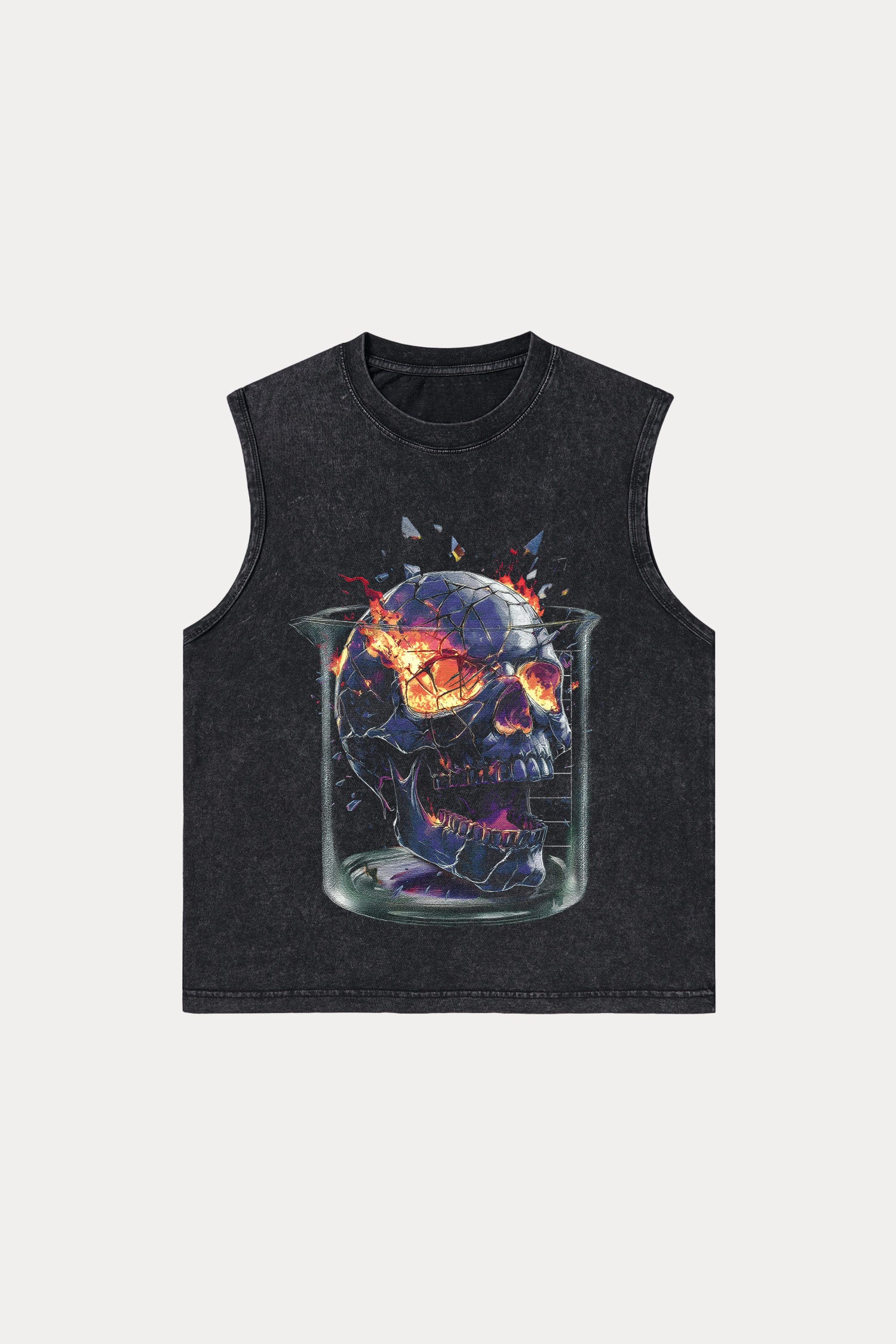Evilnova Scorch Experiment Washed Tank Top-Evilnova