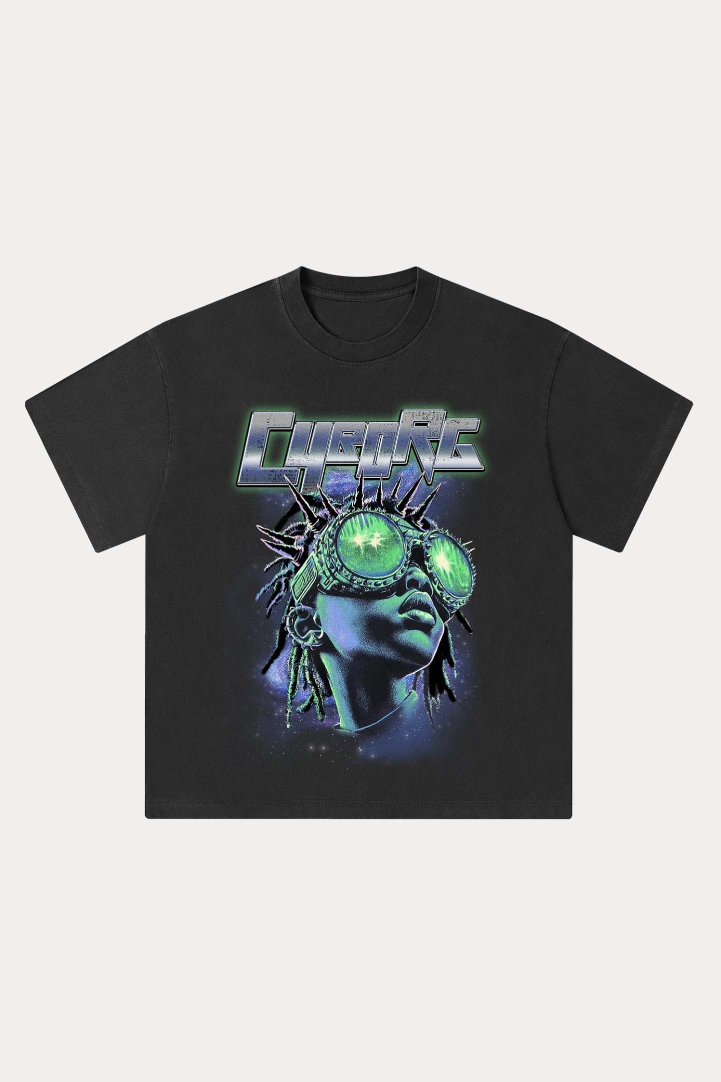 Evilnova Cyborg Washed Streetwear T-Shirt-Evilnova