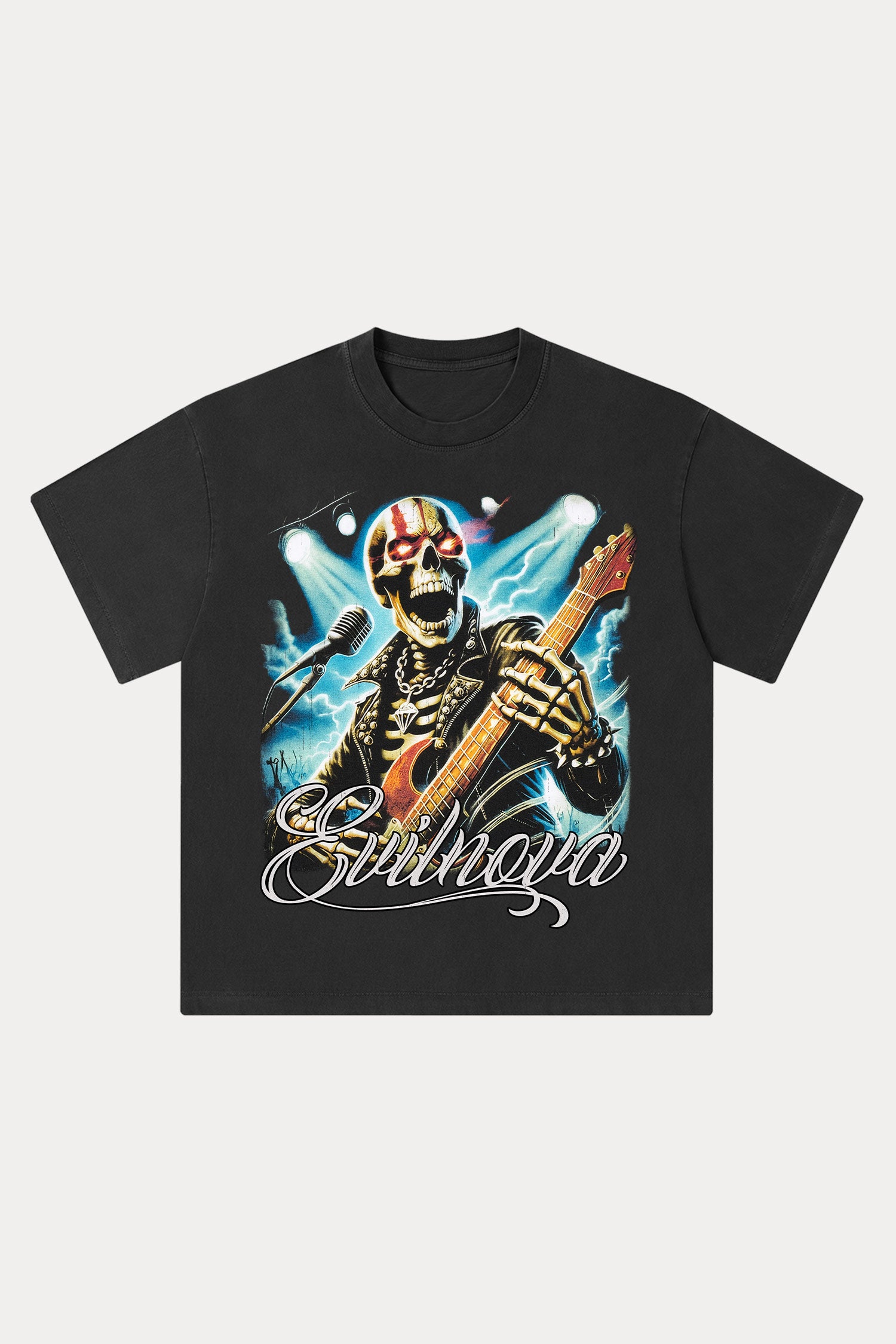 Evilnova Concert Washed Streetwear T-Shirt-Evilnova
