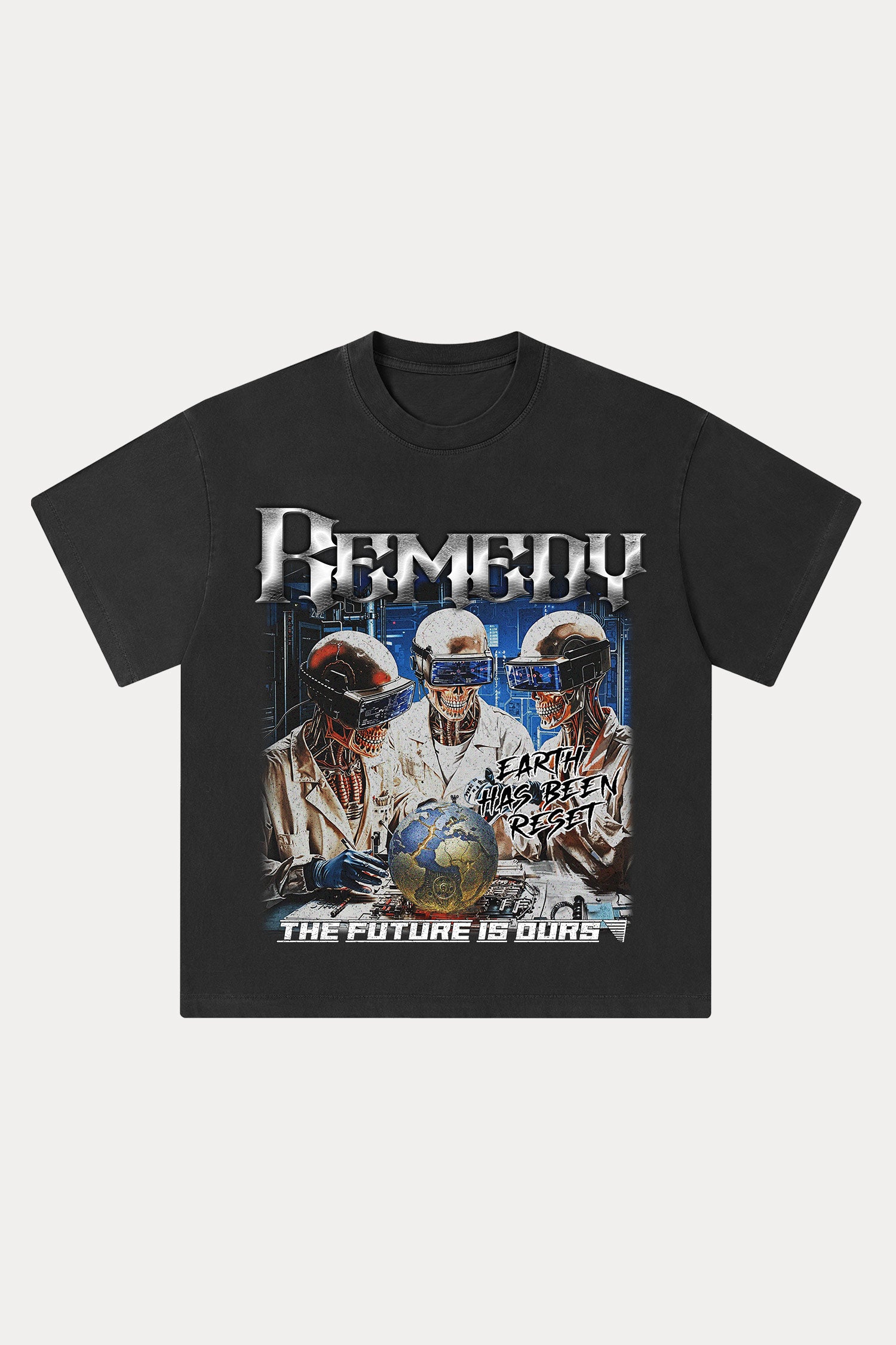 Evilnova Remedy Washed Streetwear T-Shirt-Evilnova