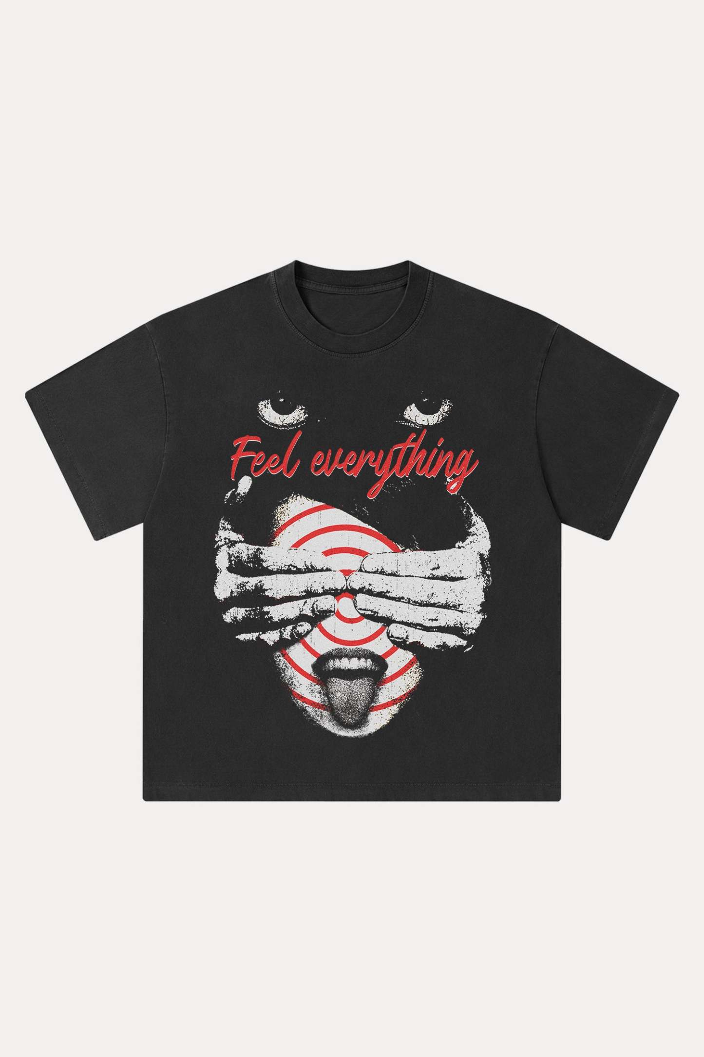 Evilnova Feel Everything Washed Streetwear T-Shirt-Evilnova