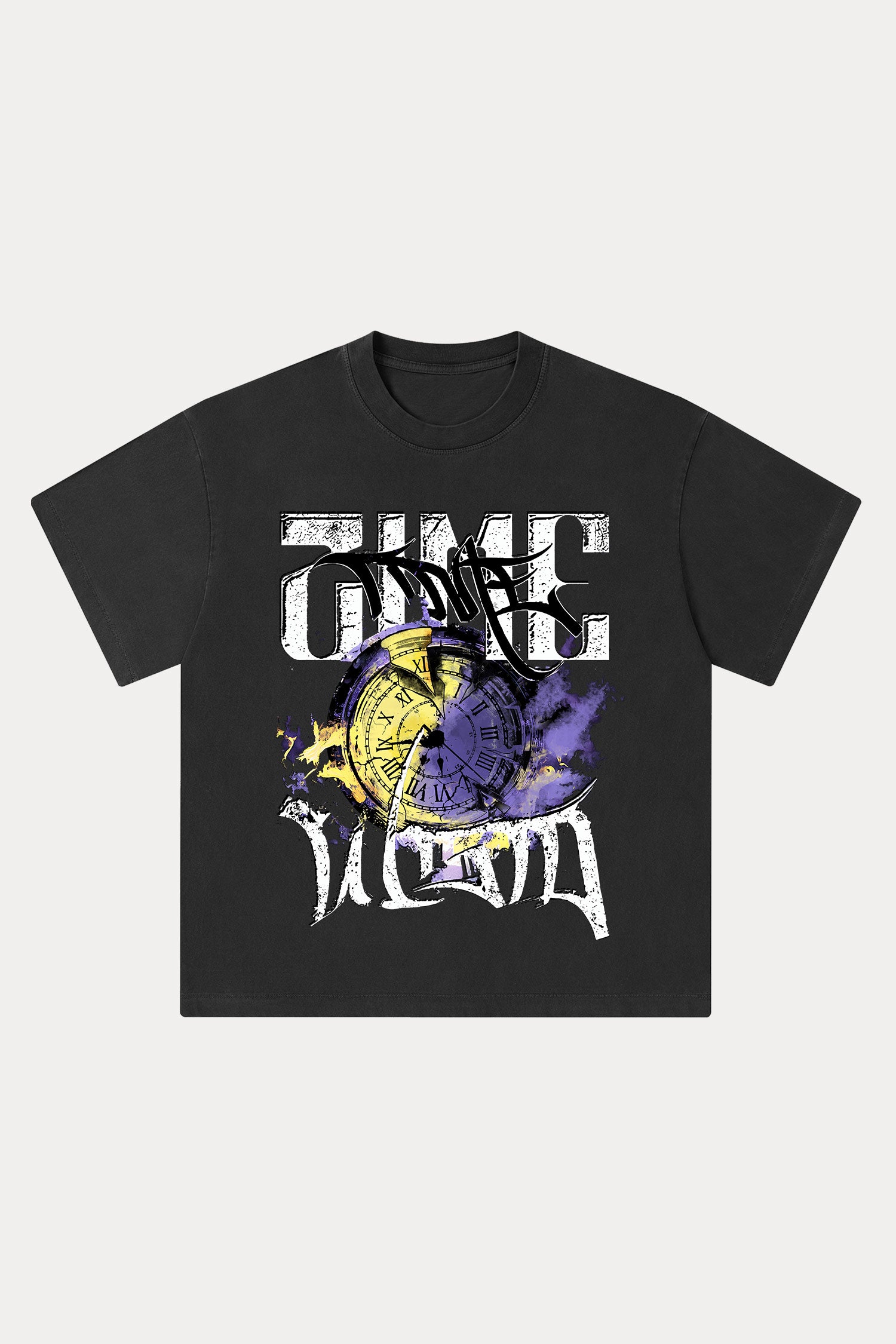 Evilnova Time Washed Streetwear T-Shirt-Evilnova