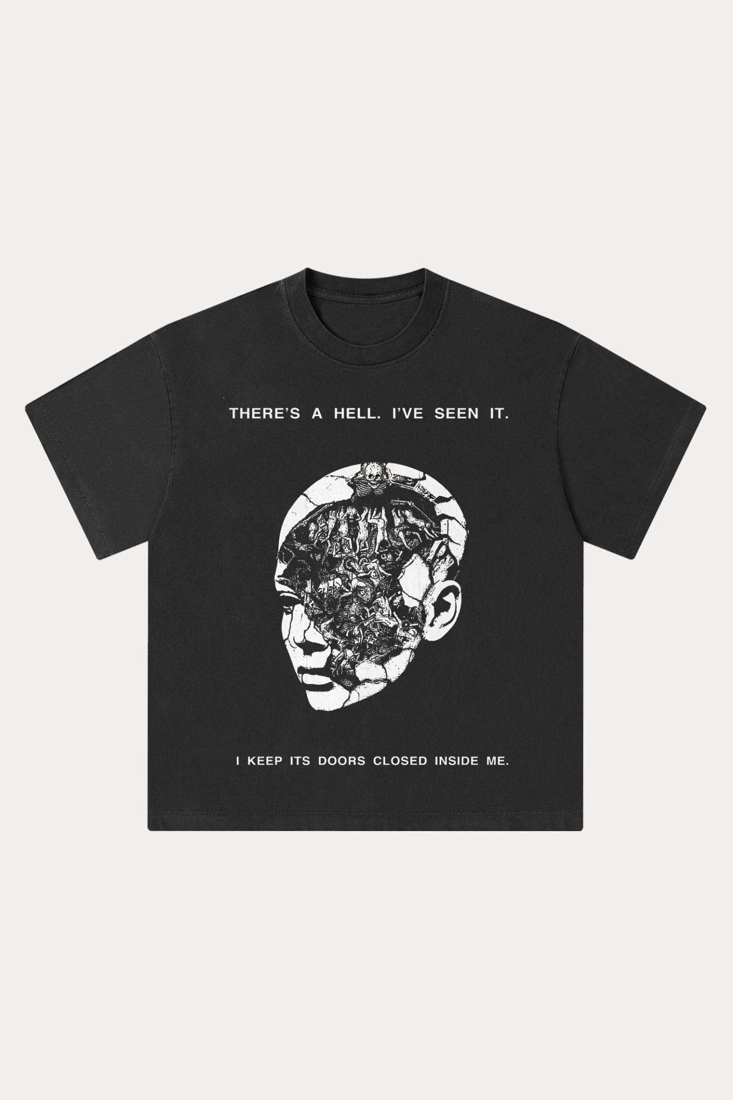 Evilnova I've Seen Hell Washed Streetwear T-Shirt-Evilnova