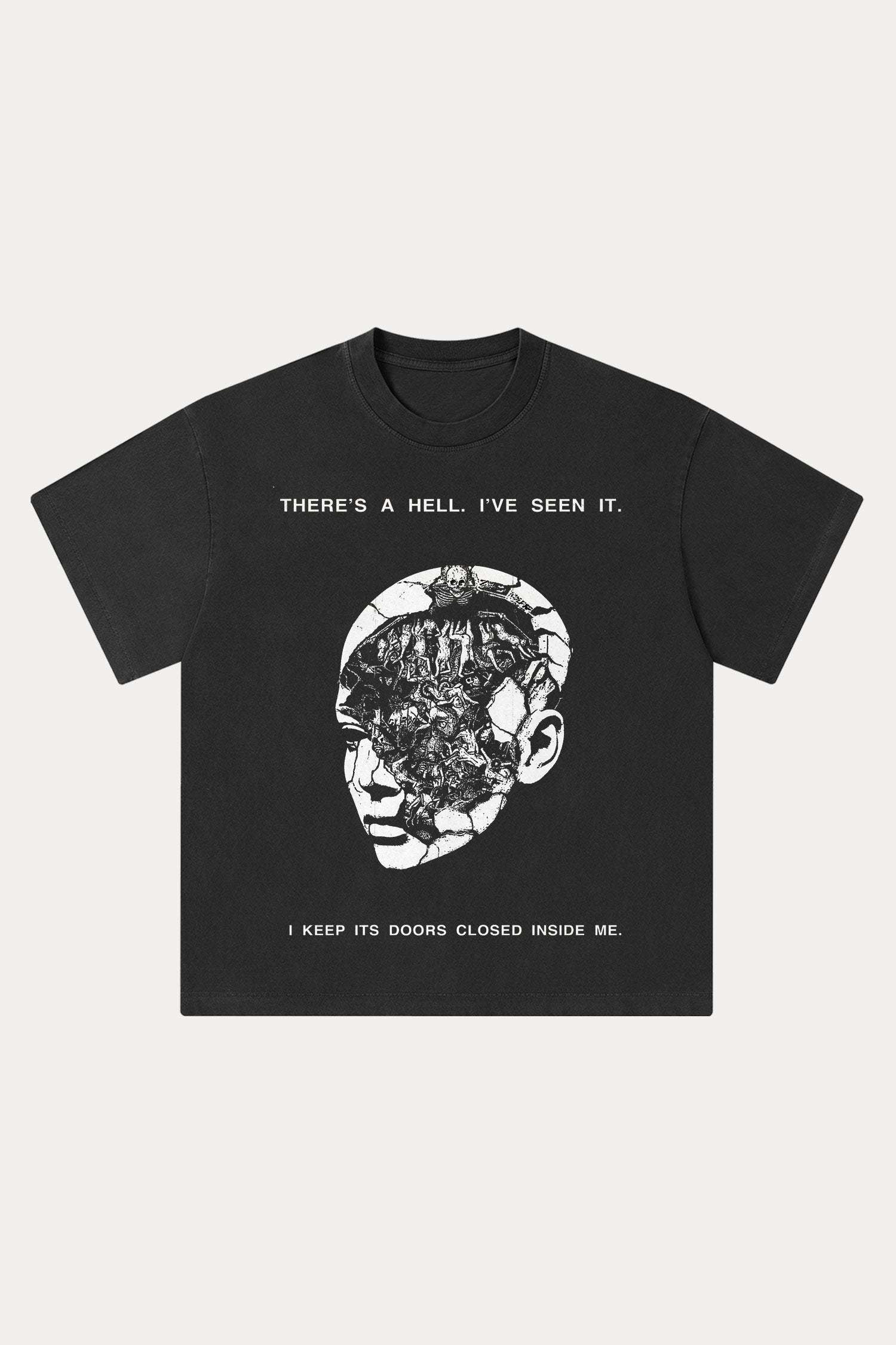 Evilnova I've Seen Hell Washed Streetwear T-Shirt-Evilnova