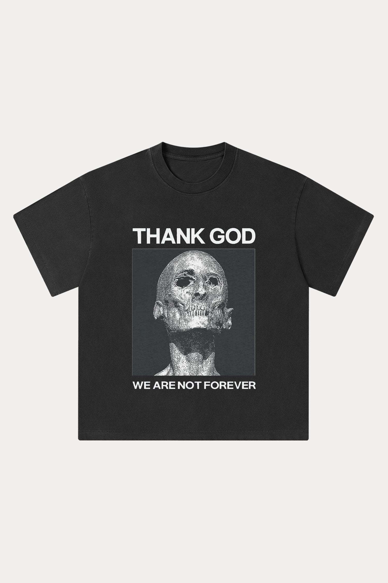 Evilnova We Are Not Forever Washed Streetwear T-Shirt-Evilnova
