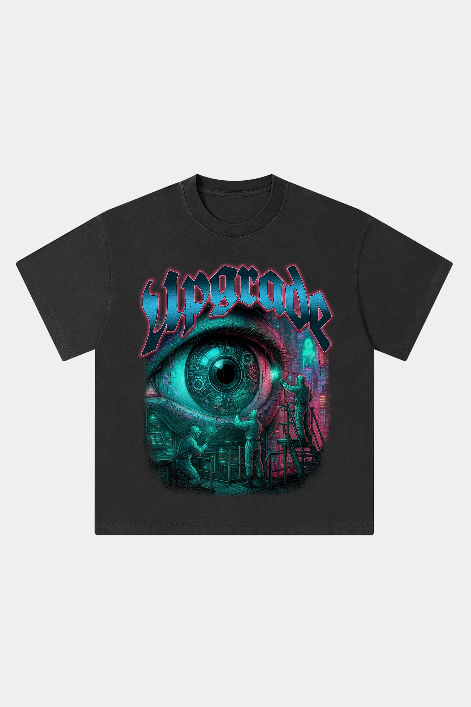 Evilnova Upgrade Washed Streetwear T-Shirt-Evilnova