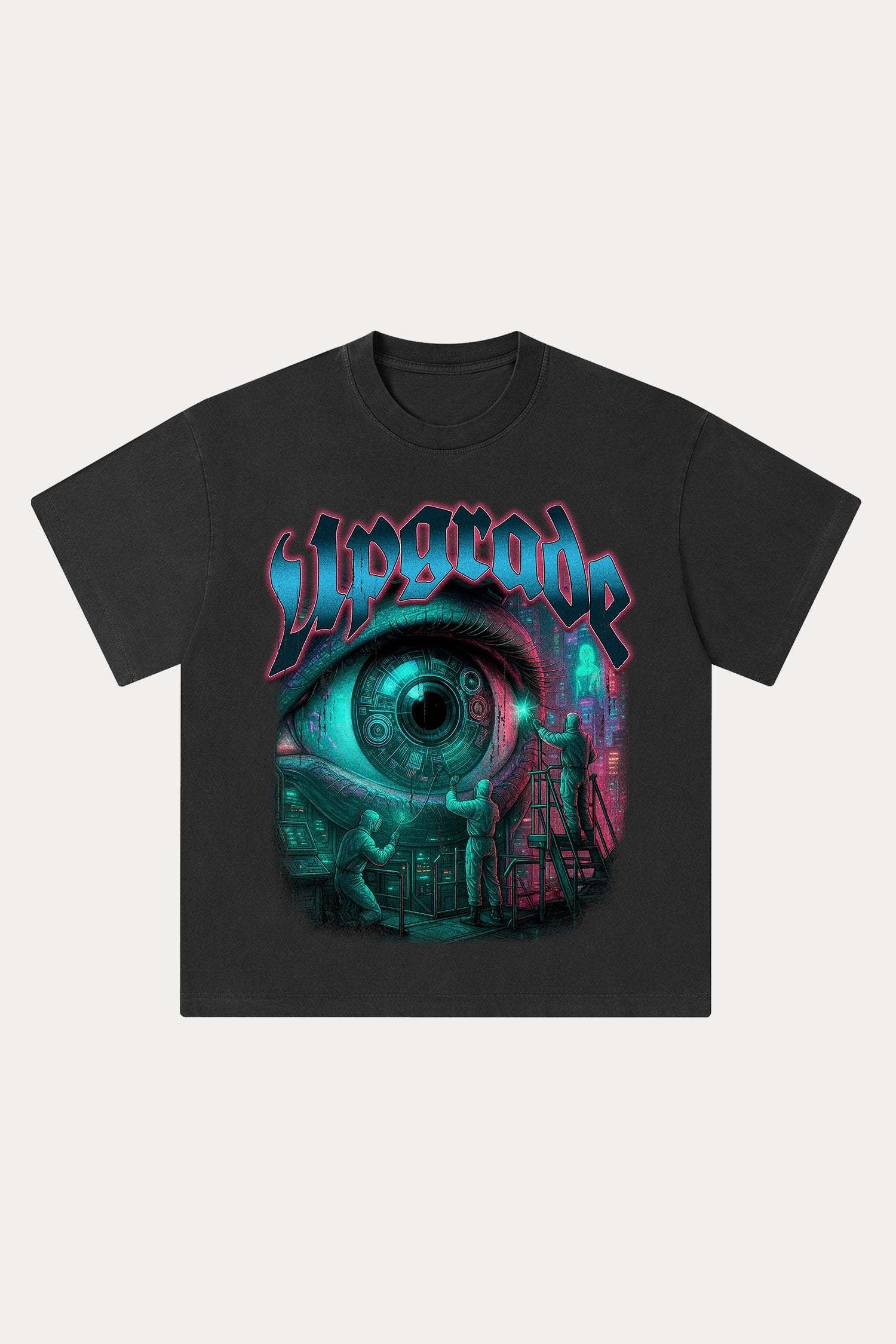 Evilnova Upgrade Washed Streetwear T-Shirt-Evilnova