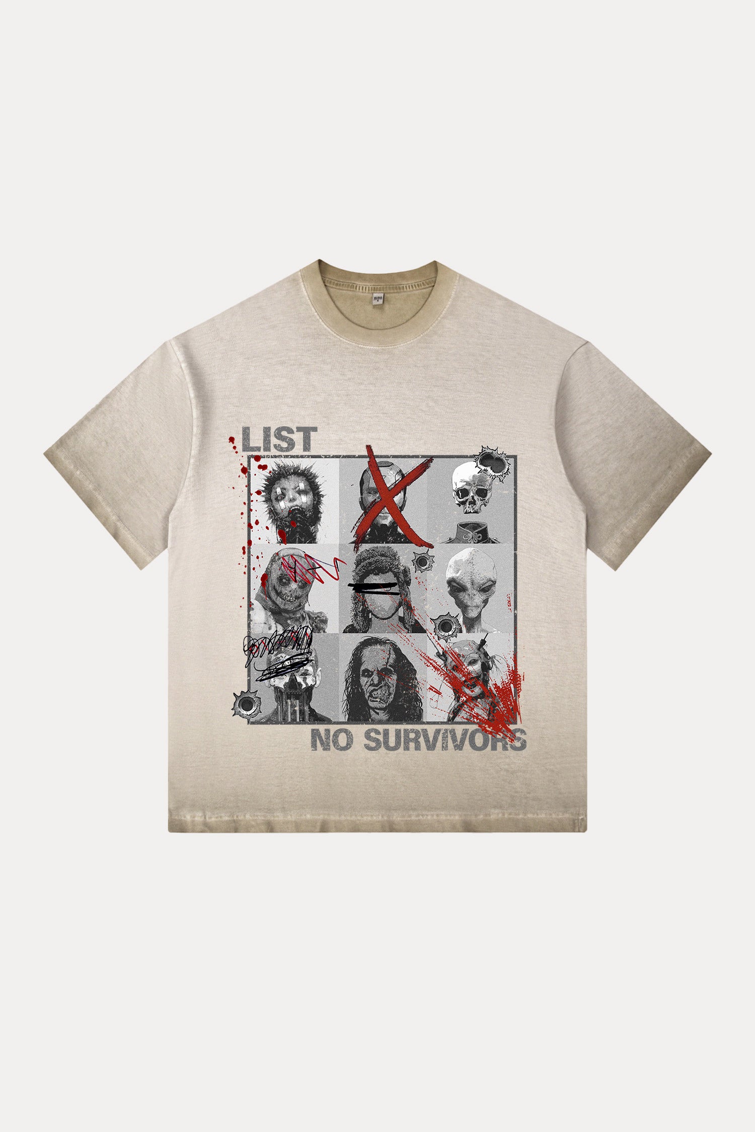 Evilnova Kill List Gradient Washed T-Shirt-Evilnova