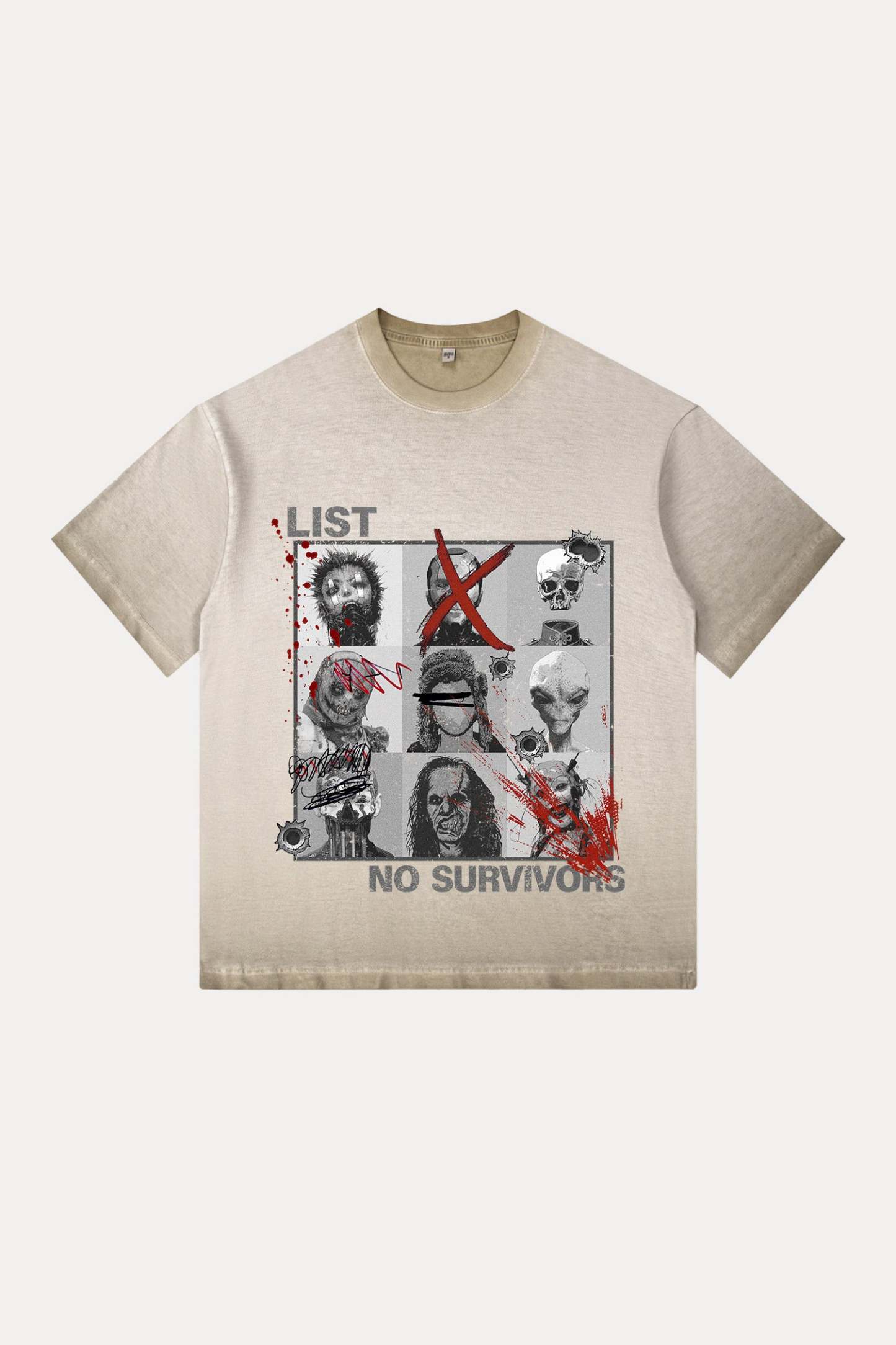 Evilnova Kill List Gradient Washed T-Shirt-Evilnova