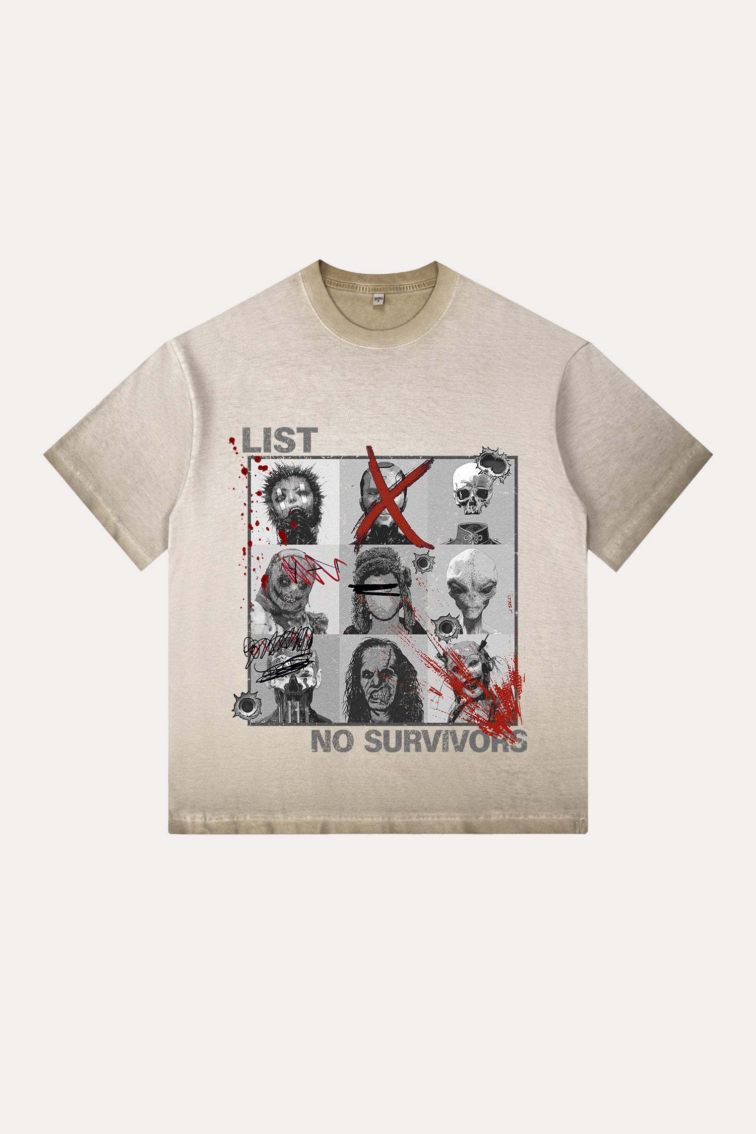 Evilnova Kill List Gradient Washed T-Shirt-Evilnova