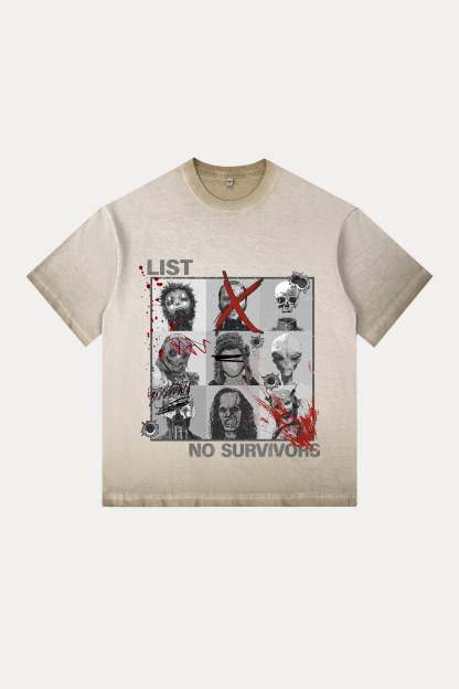 Evilnova Kill List Gradient Washed T-Shirt-Evilnova