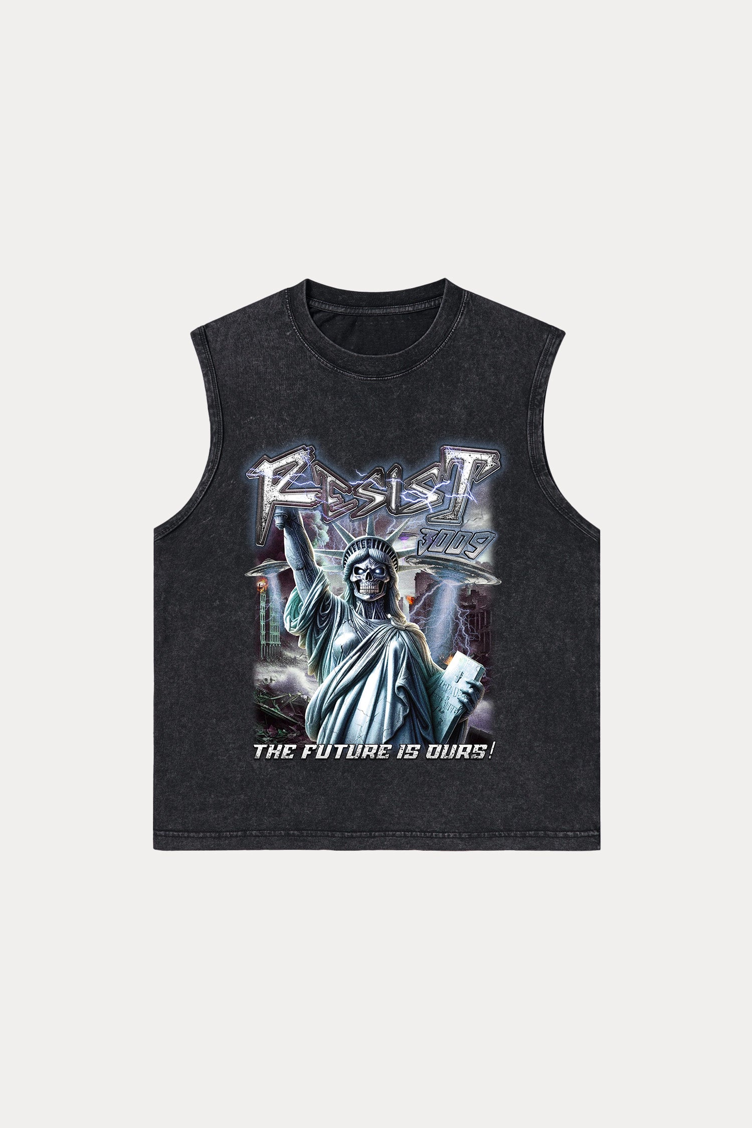 Evilnova Resist Washed Tank Top-Evilnova