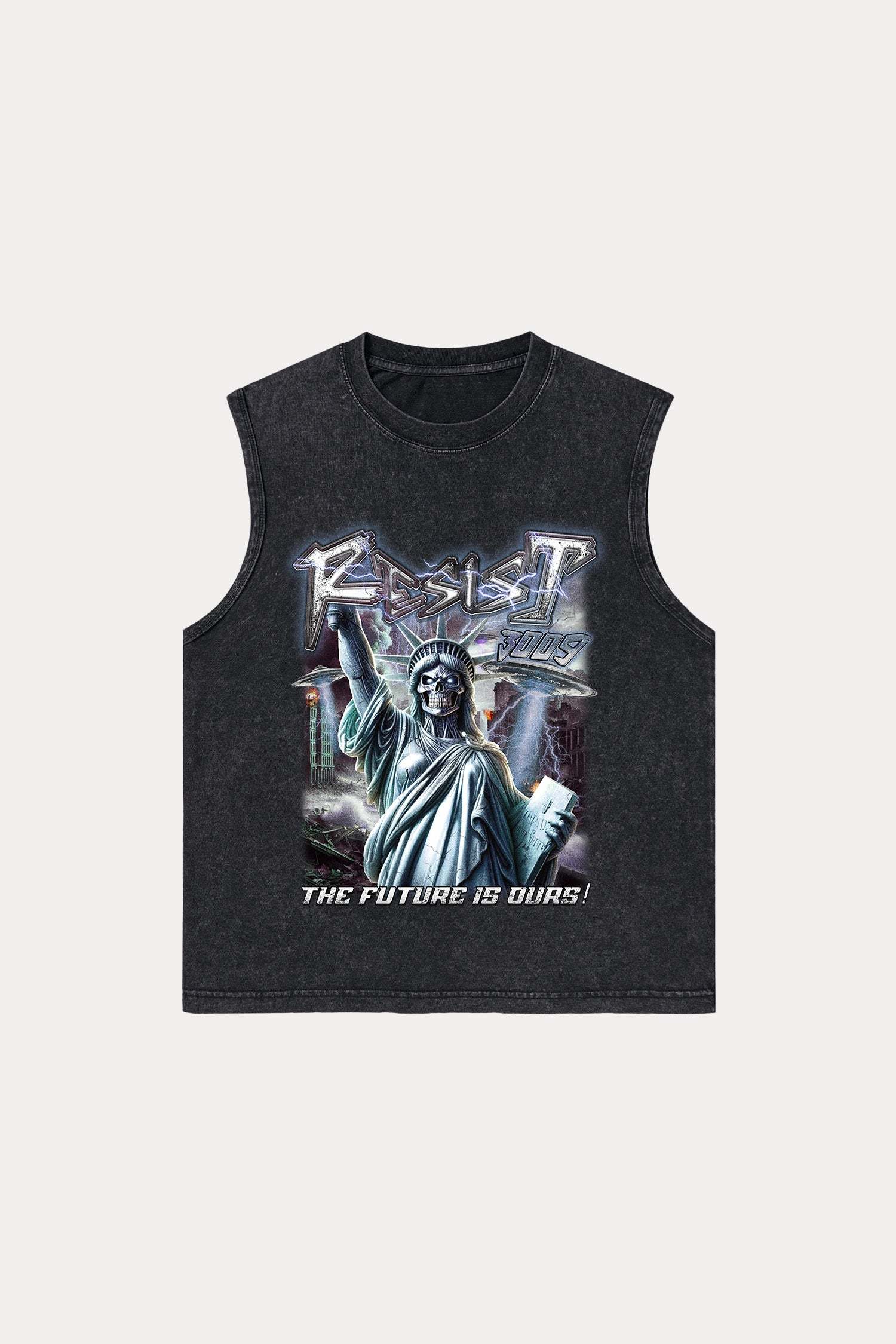 Evilnova Resist Washed Tank Top-Evilnova