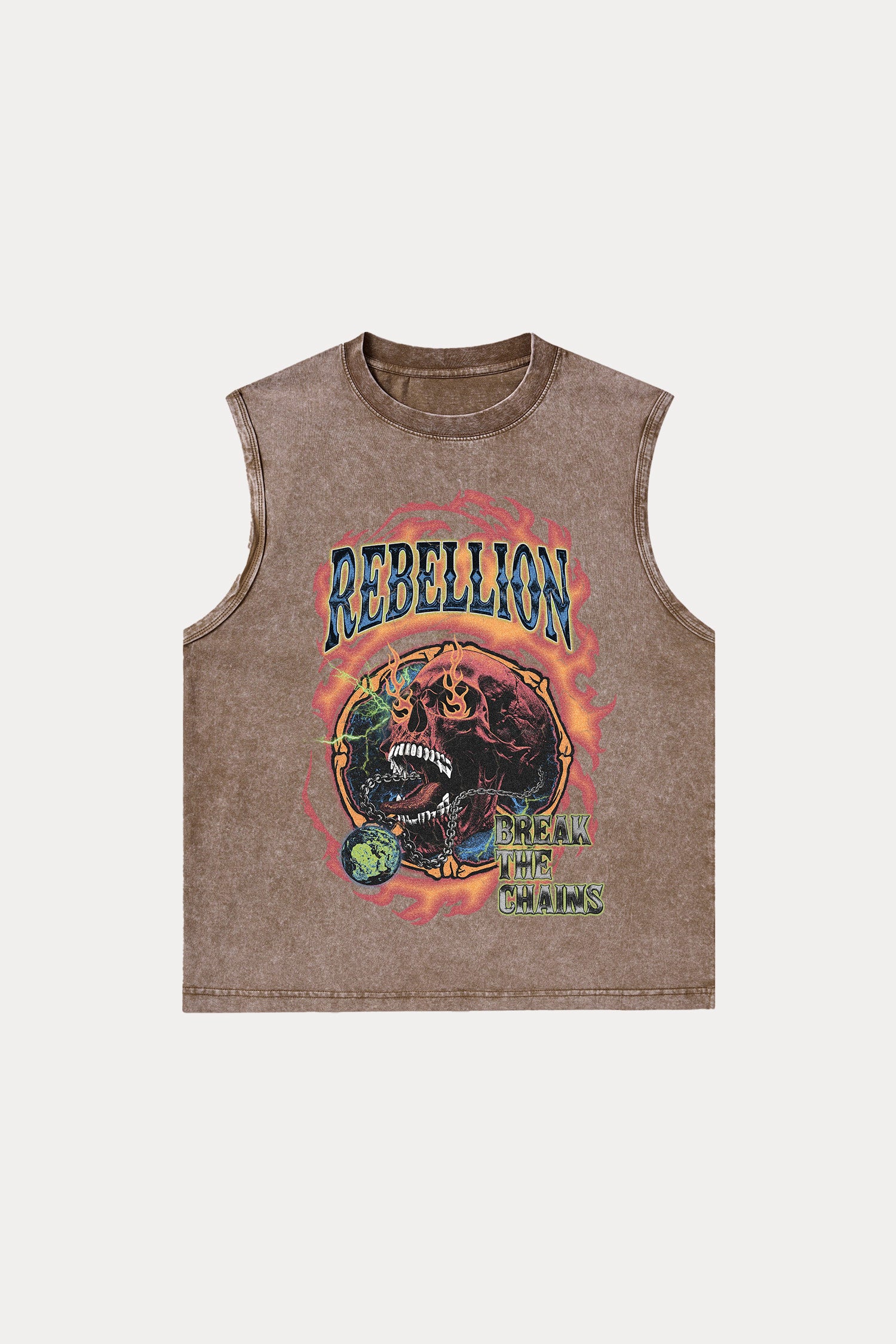 Evilnova Rebellion Washed Tank Top-Evilnova