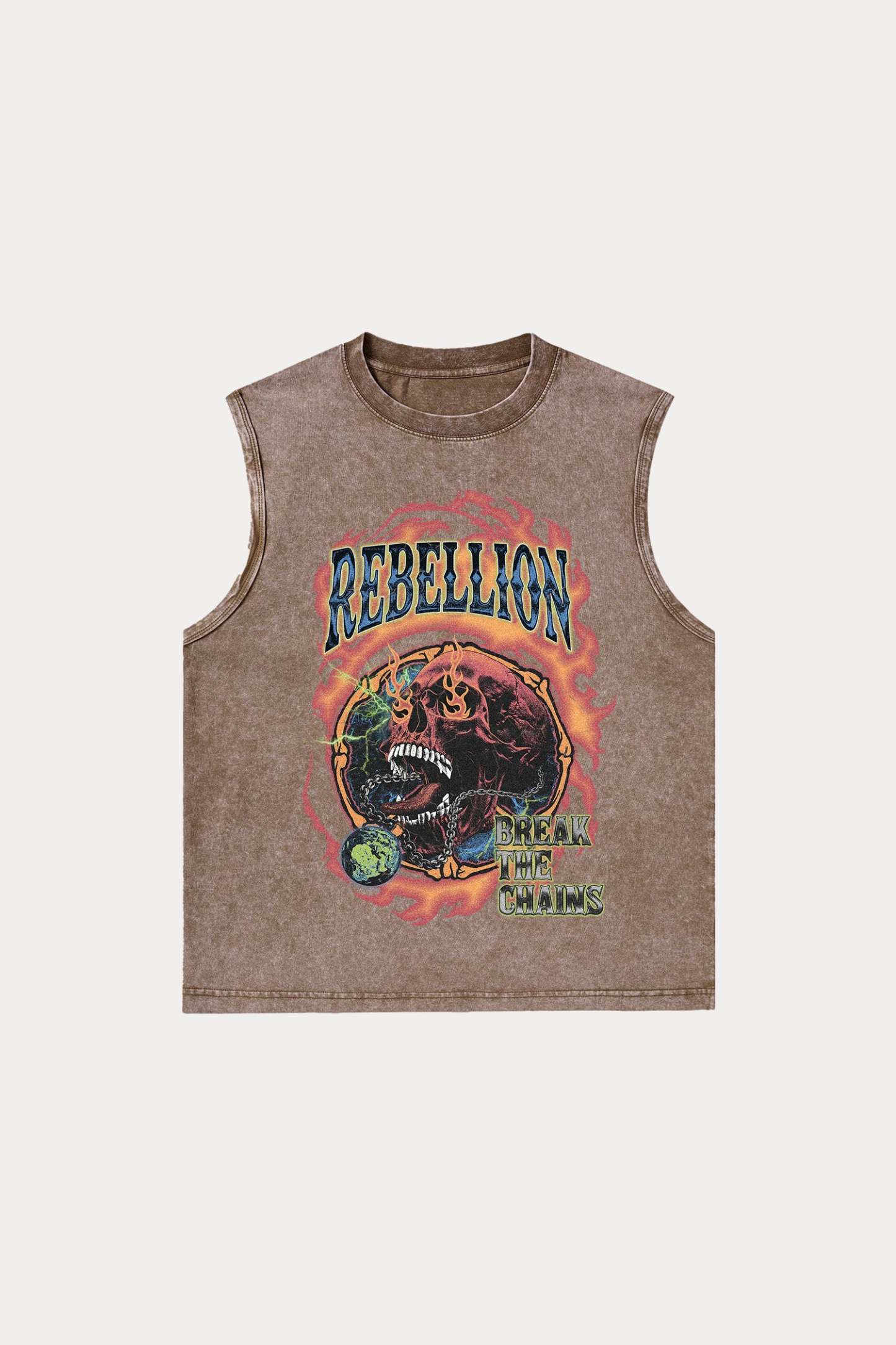 Evilnova Rebellion Washed Tank Top-Evilnova