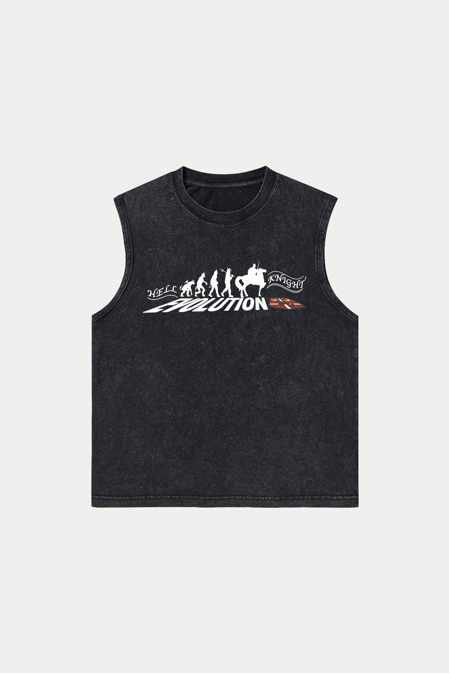 Evilnova Hell Knight Washed Tank Top-Evilnova