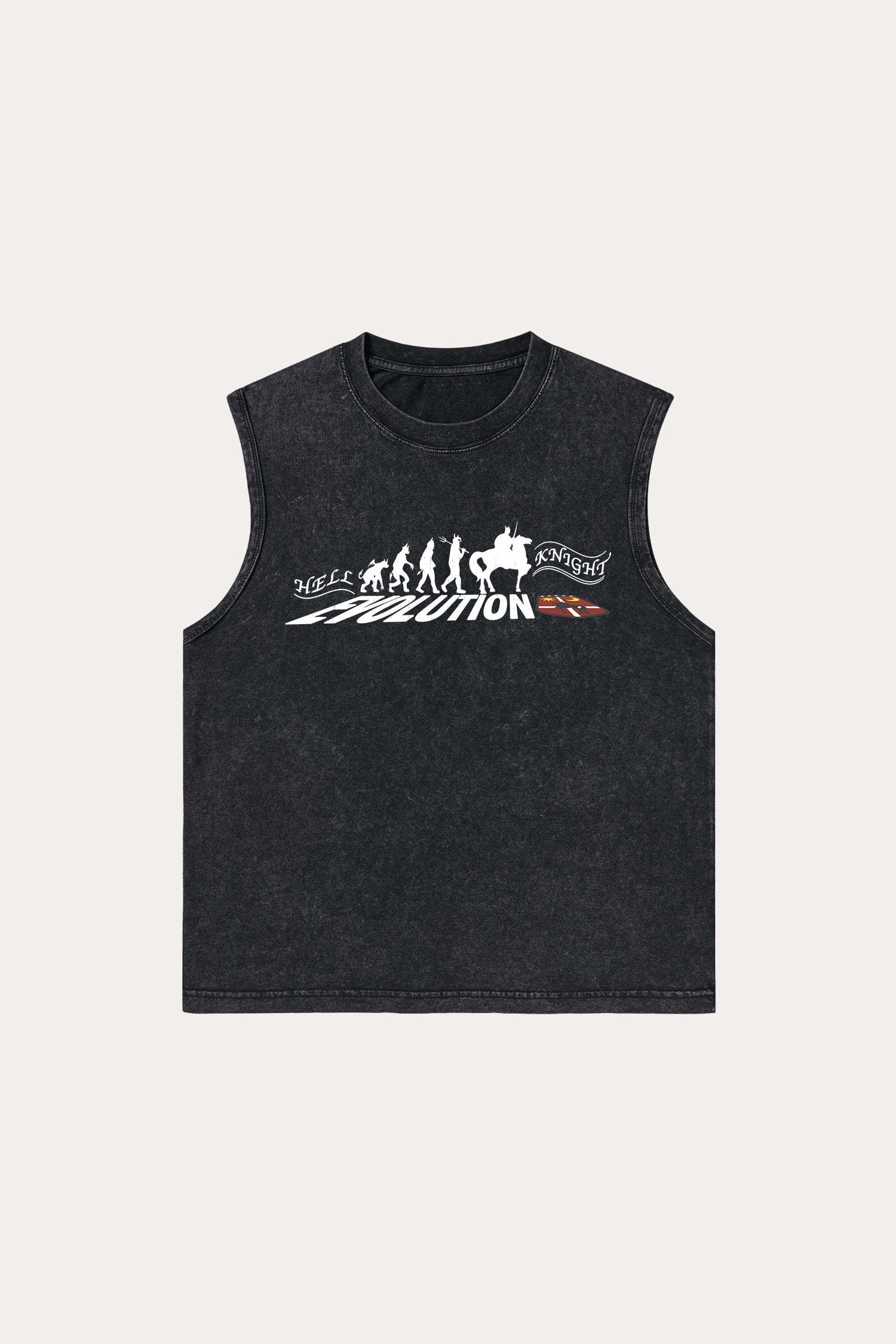 Evilnova Hell Knight Washed Tank Top-Evilnova