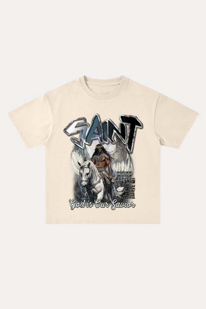 Evilnova Saint Cotton Oversize T-Shirt-Evilnova