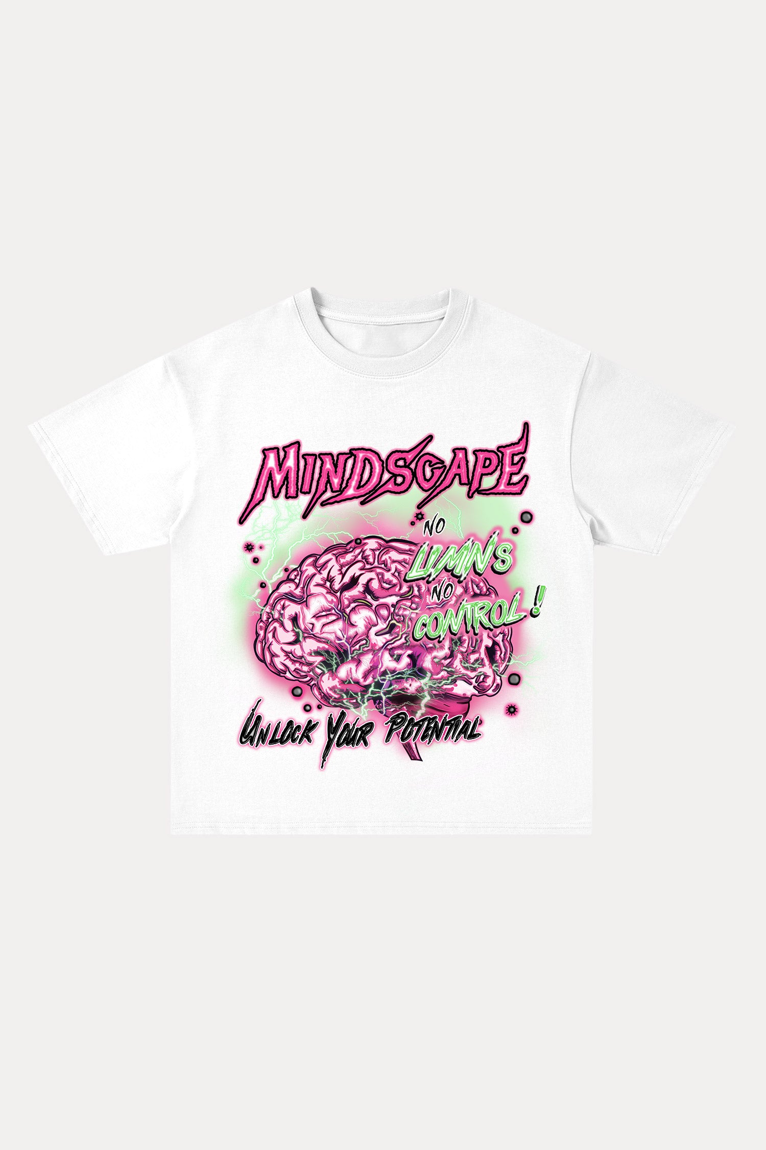 Evilnova Mind Scape Cotton Oversize T-Shirt-Evilnova