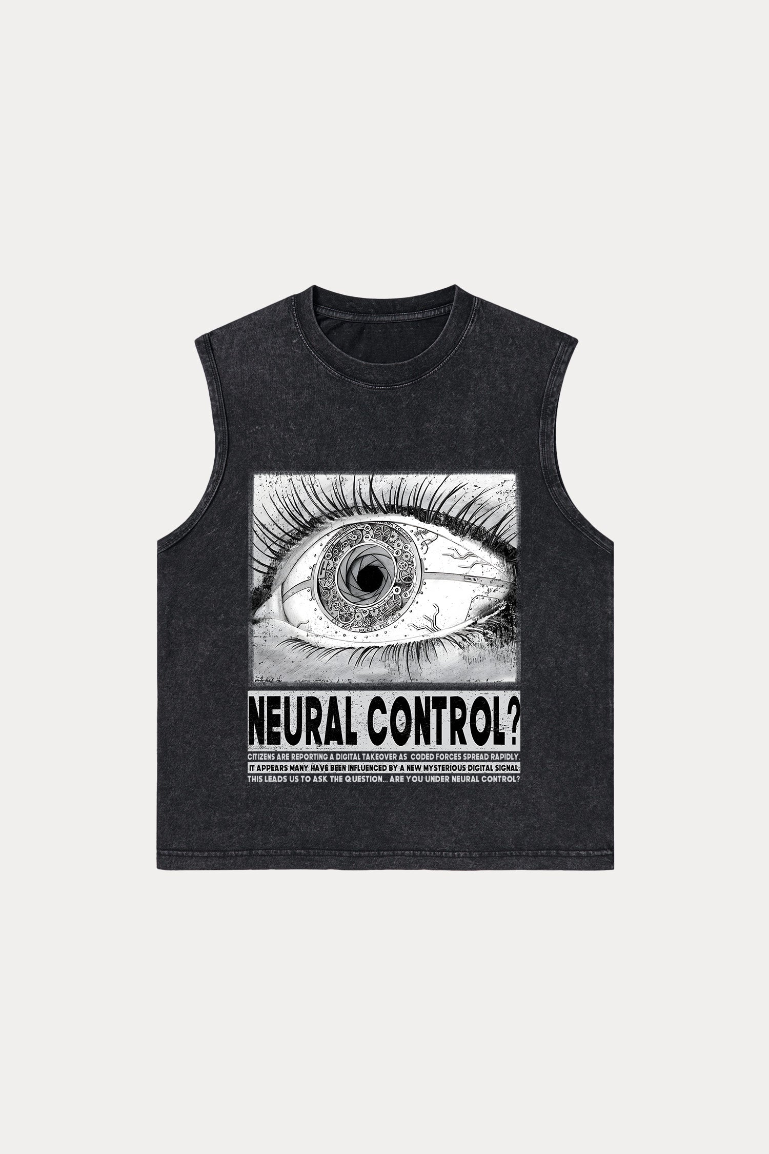 Evilnova Neural Control Washed Tank Top-Evilnova