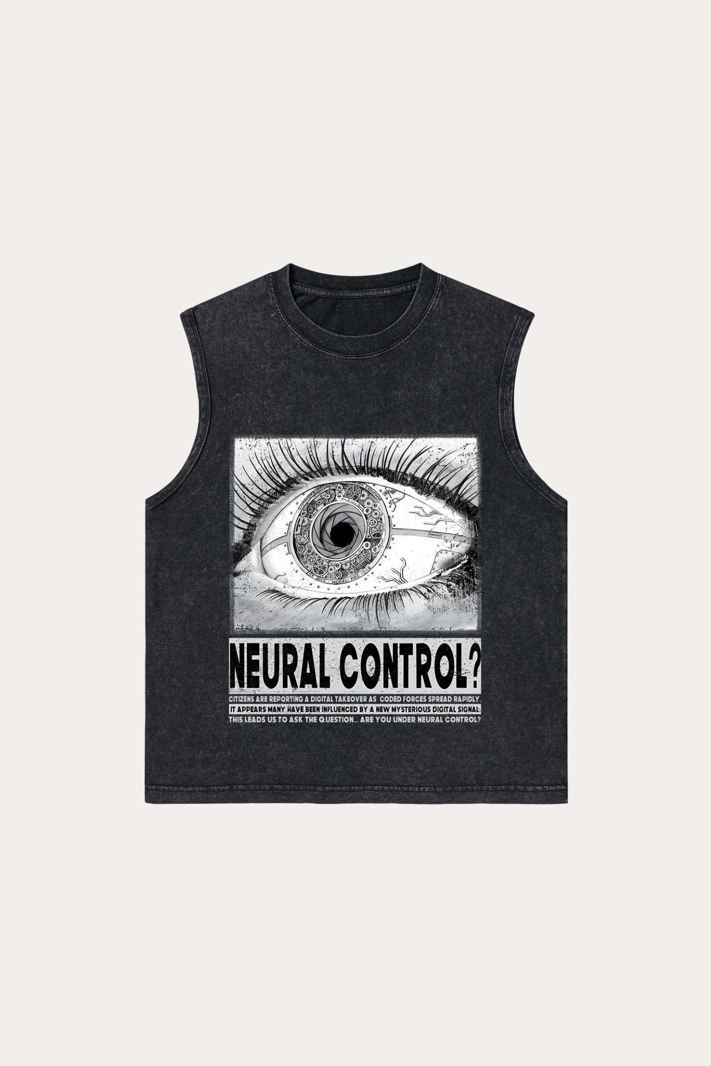 Evilnova Neural Control Washed Tank Top-Evilnova