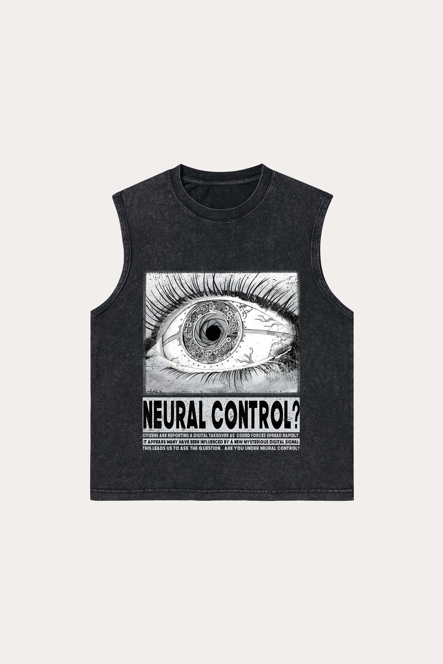 Evilnova Neural Control Washed Tank Top-Evilnova