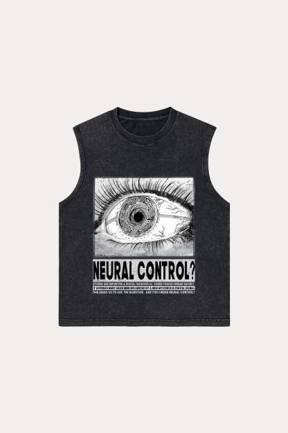 Evilnova Neural Control Washed Tank Top-Evilnova