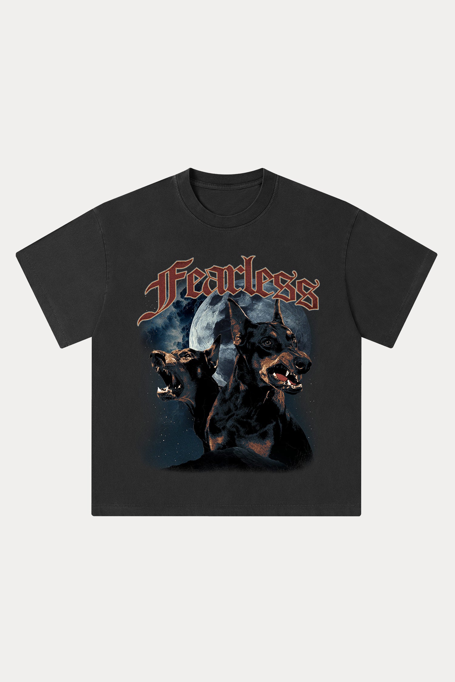 Evilnova Fearless Washed Streetwear T-Shirt-Evilnova