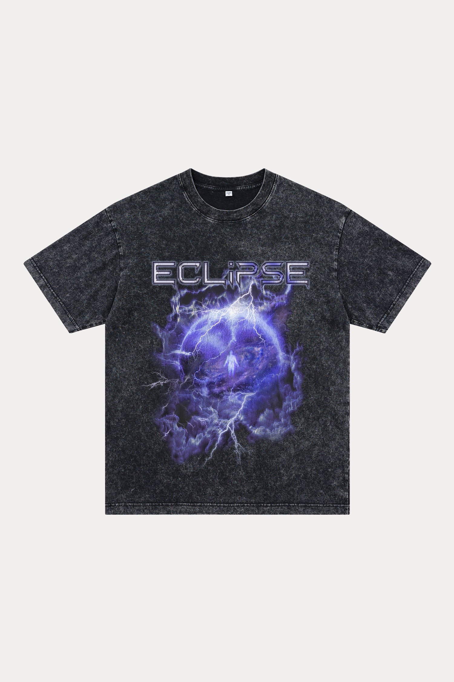 Evilnova Eclipse Washed Streetwear T-Shirt-Evilnova