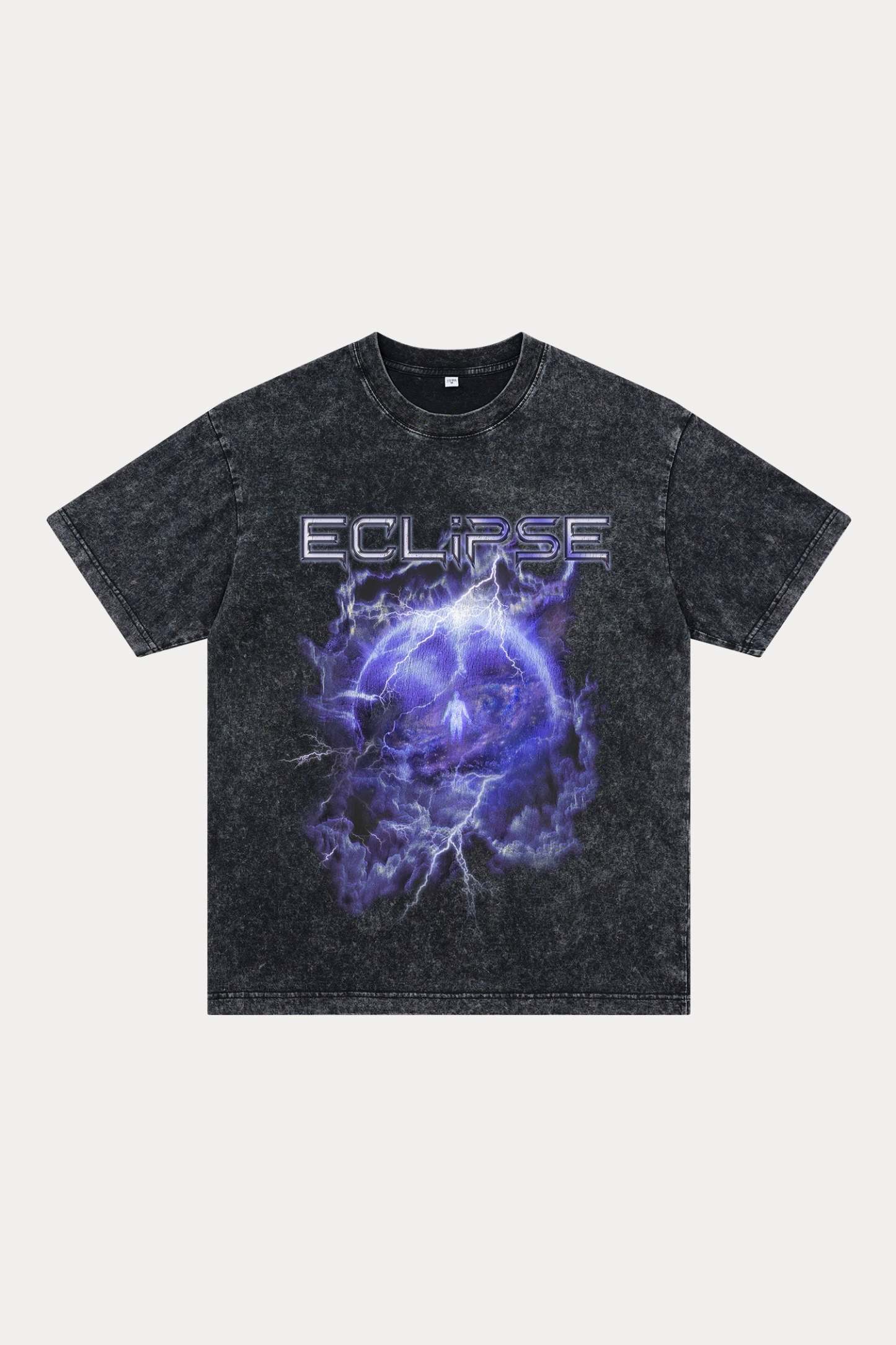 Evilnova Eclipse Washed Streetwear T-Shirt-Evilnova