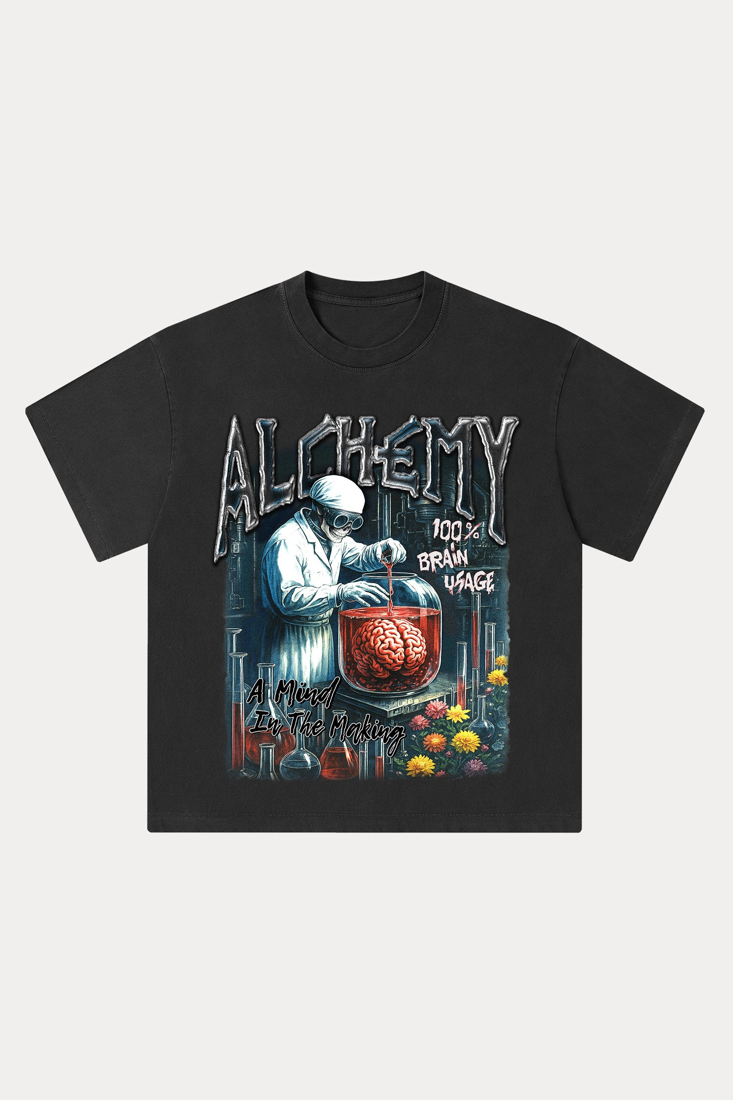 Evilnova Alchemy Washed Streetwear T-Shirt-Evilnova