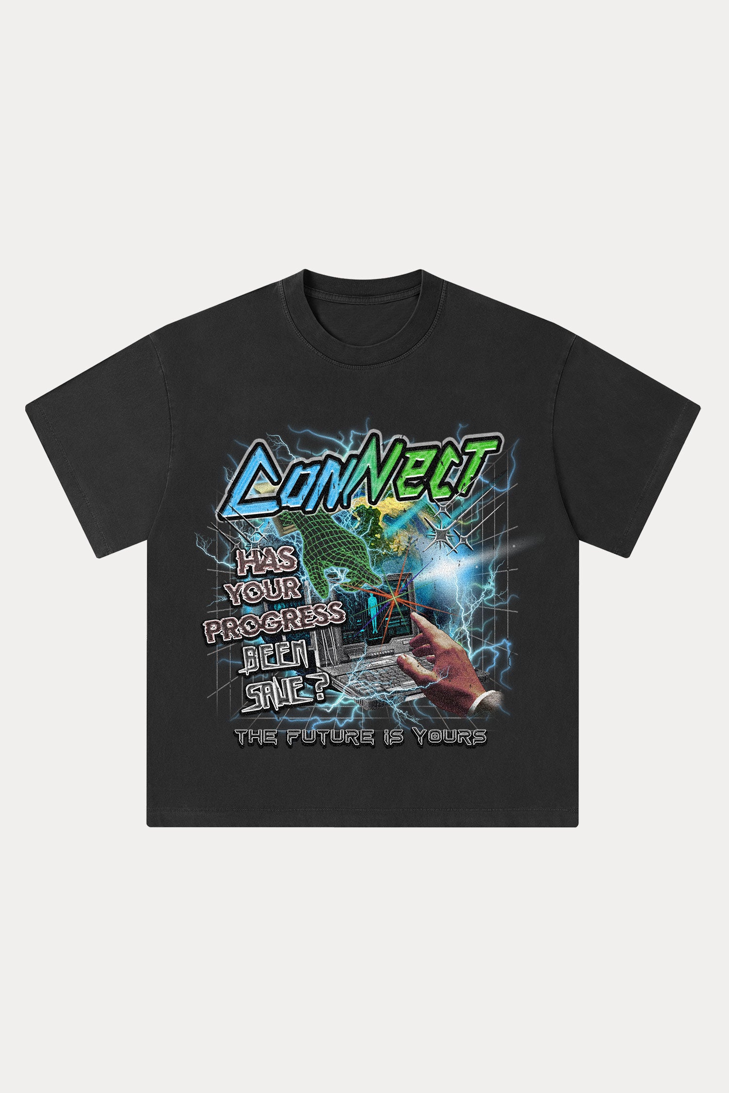 Evilnova Connect Washed Streetwear T-Shirt-Evilnova