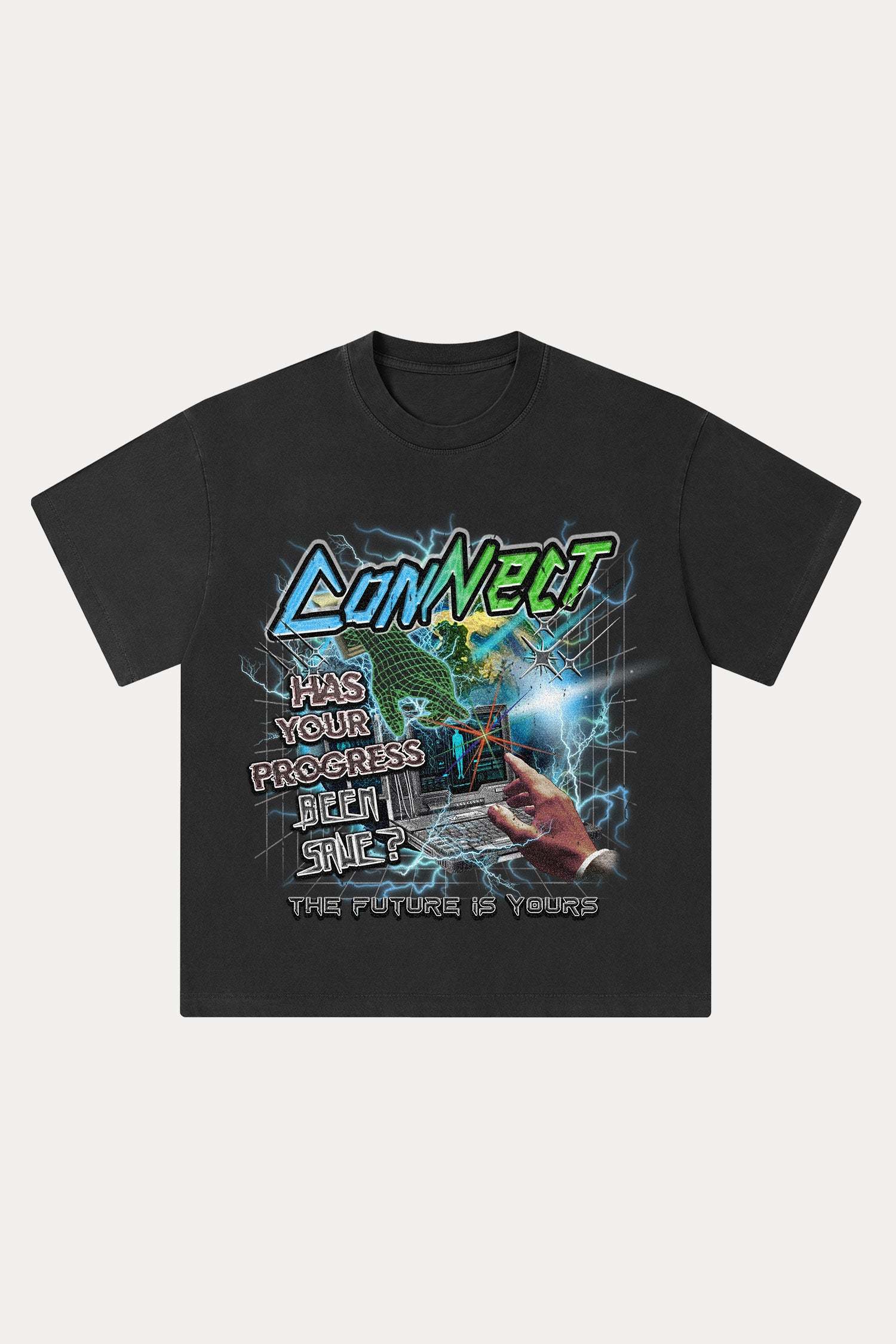 Evilnova Connect Washed Streetwear T-Shirt-Evilnova