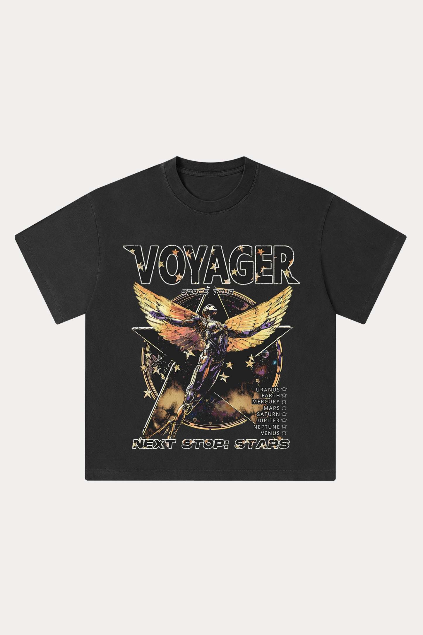 Evilnova Voyager Washed Streetwear T-Shirt-Evilnova