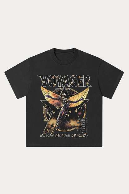 Evilnova Voyager Washed Streetwear T-Shirt-Evilnova