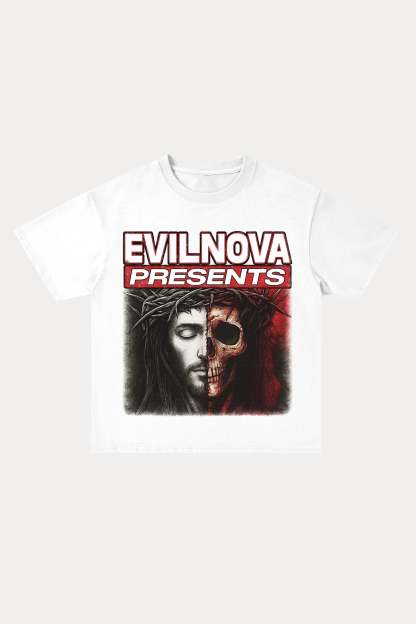 Evilnova Balance Cotton Oversize T-Shirt-Evilnova