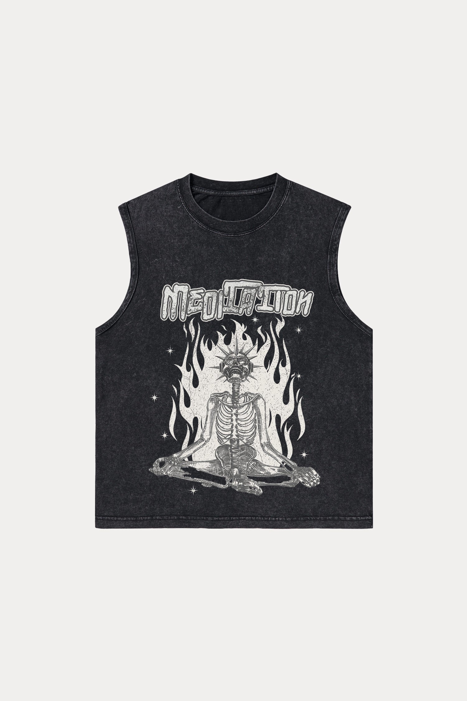Evilnova Meditation Washed Tank Top-Evilnova