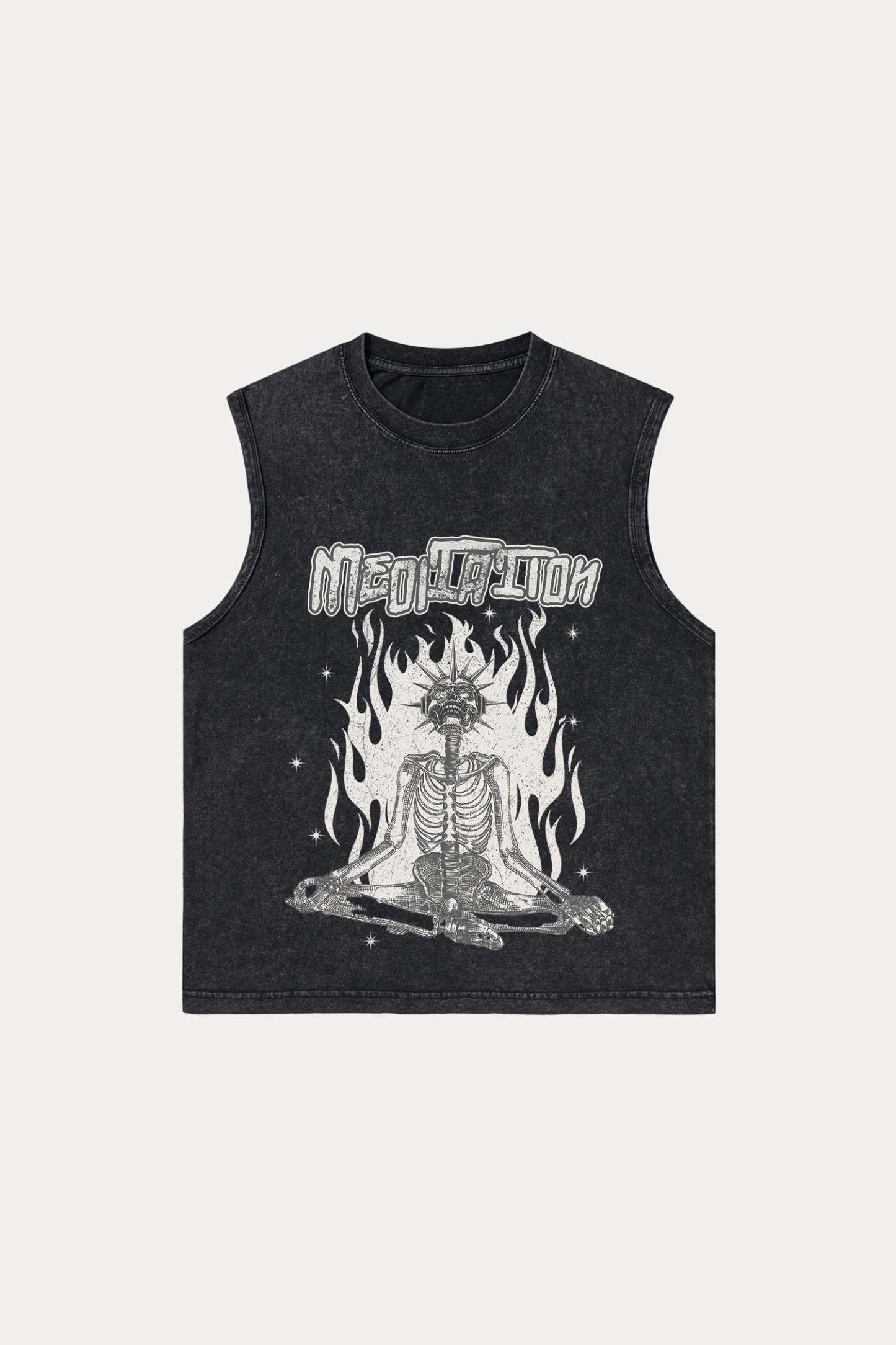 Evilnova Meditation Washed Tank Top-Evilnova